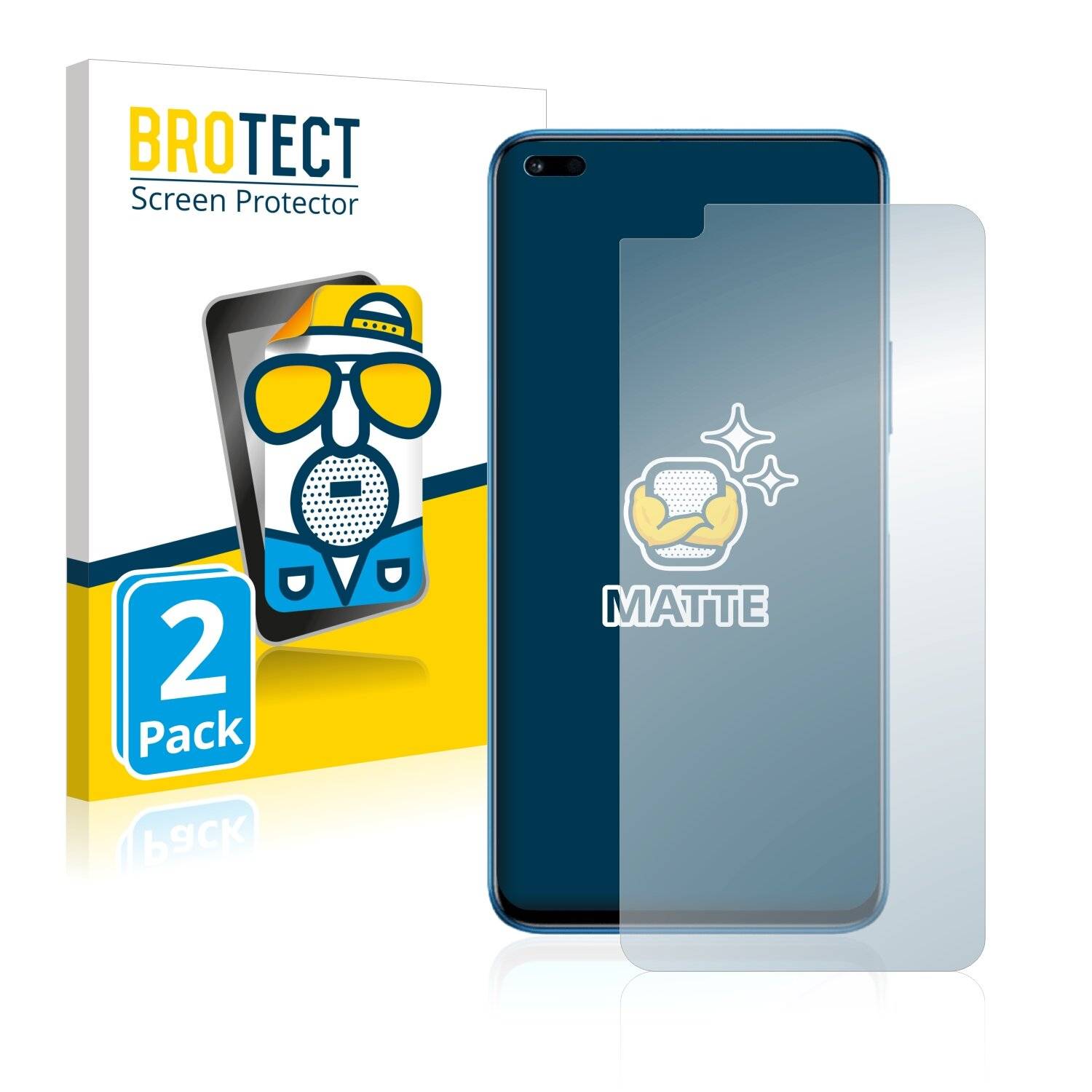 2x BROTECT Matte Displayschutzfolie für Honor 50 Lite - Entspiegelt,
