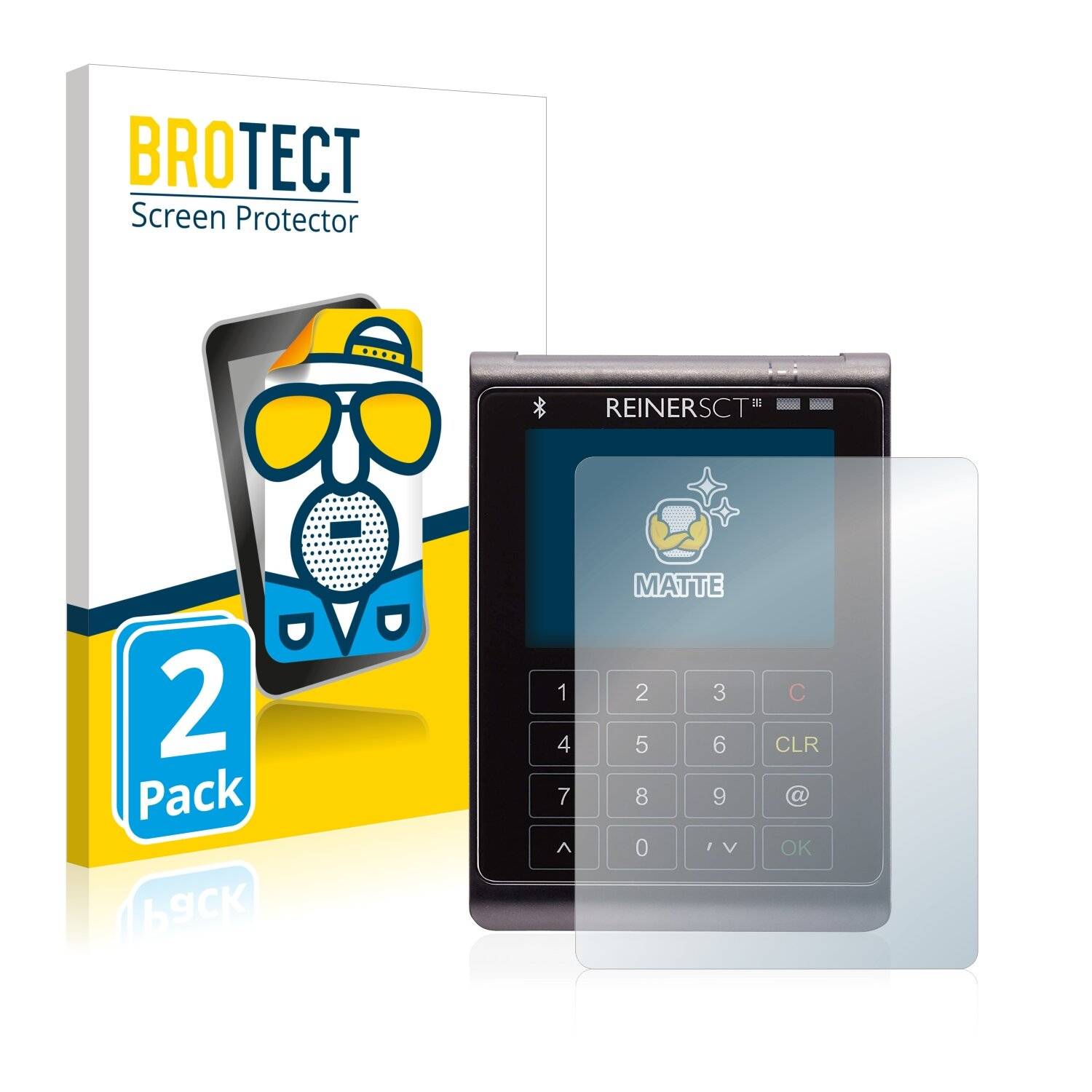 2x BROTECT Matte Displayschutzfolie für ReinerSCT cyberJack - Entspiegelt,