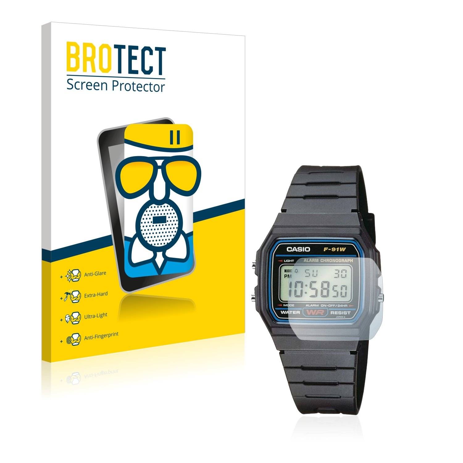 BROTECT AirGlass Matte Schutzglas Folie für Casio Collection Unisex