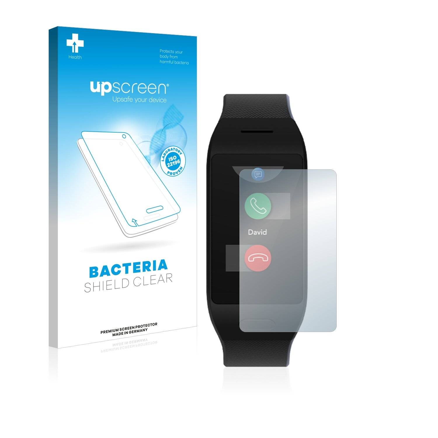 upscreen Bacteria Shield Clear Premium Antibakterielle Displayschutzfolie für MyKronoz ZeNeo