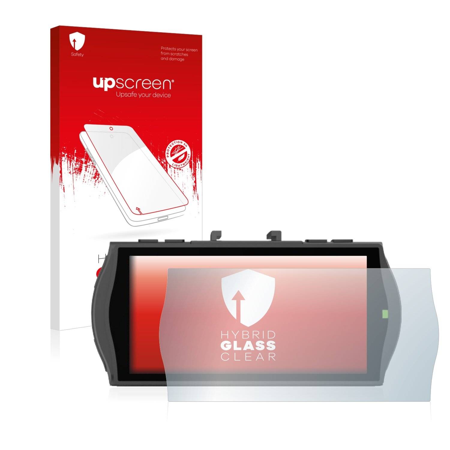 upscreen Hybrid Glass Clear Premium Schutzglas Folie für Lamax C9