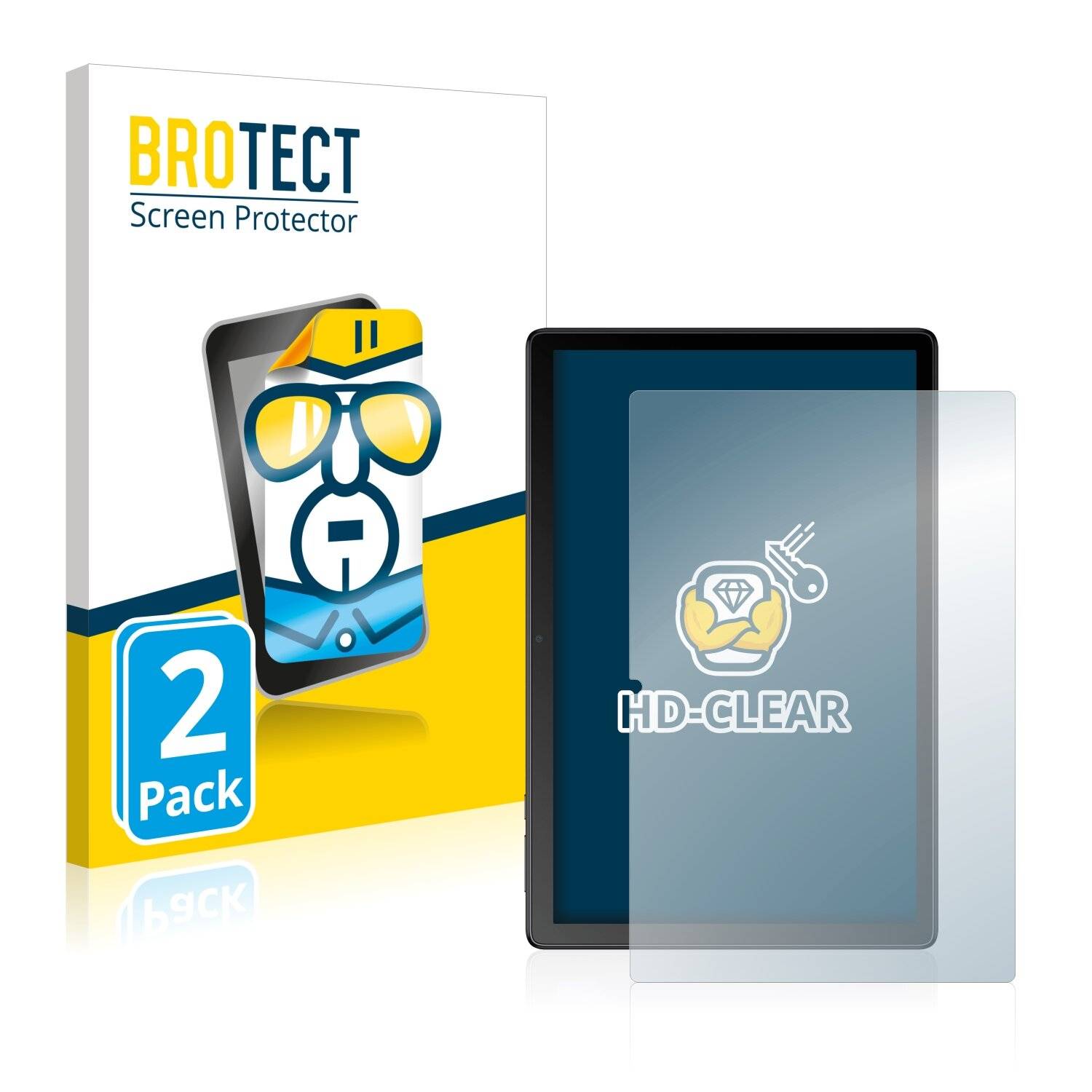 2x BROTECT HD-Clear Displayschutzfolie für Alcatel 1T10