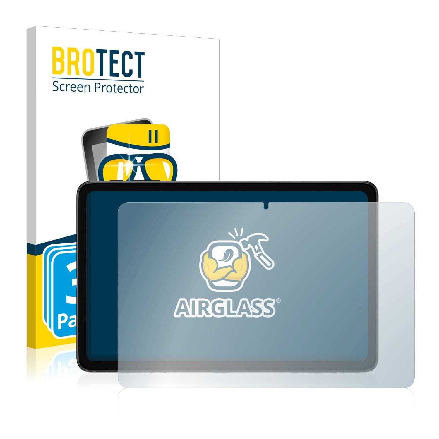 3x BROTECT AirGlass Schutzglas Folie für Alldocube iPlay 40