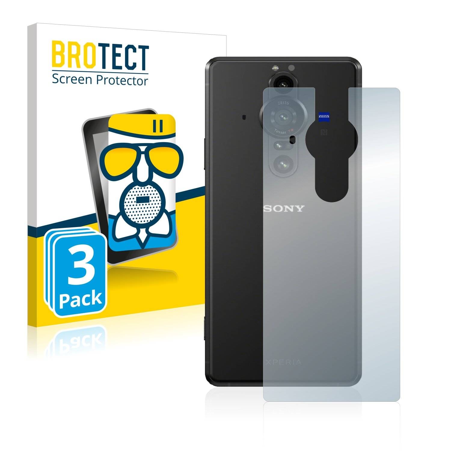 3x BROTECT AirGlass Matte Schutzglas Folie für Sony Xperia Pro-I