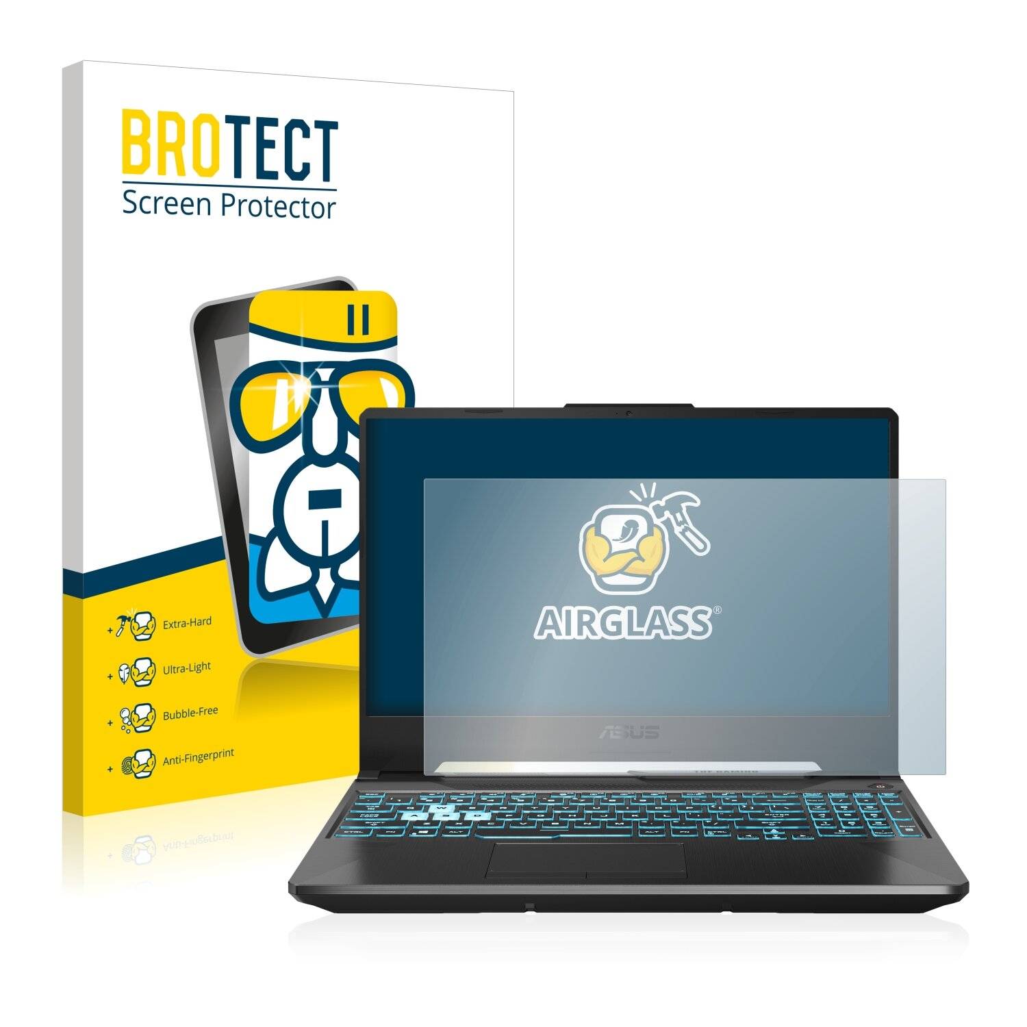 BROTECT AirGlass Schutzglas Folie für Asus TUF Gaming