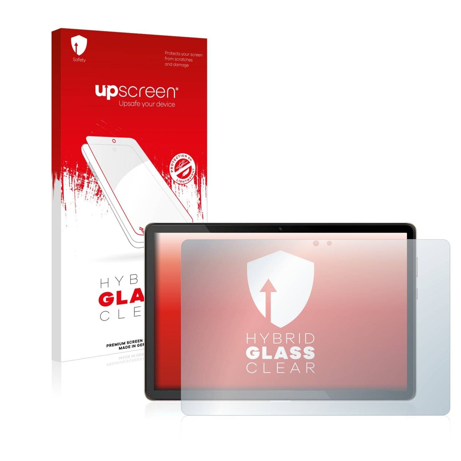 upscreen Hybrid Glass Clear Premium Schutzglas Folie für Blackview Tab 10 Slim (im