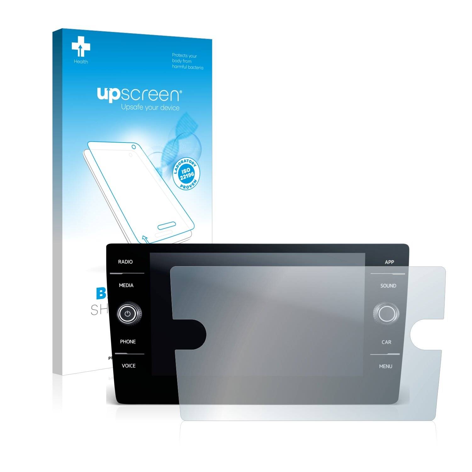 upscreen Bacteria Shield Clear Premium Antibakterielle Displayschutzfolie für Volkswagen
