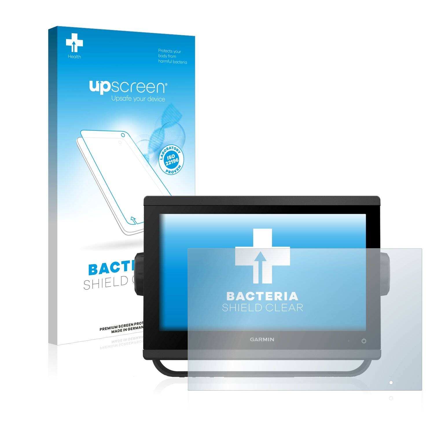 upscreen Bacteria Shield Clear Premium Antibakterielle Displayschutzfolie für Garmin GPSMAP