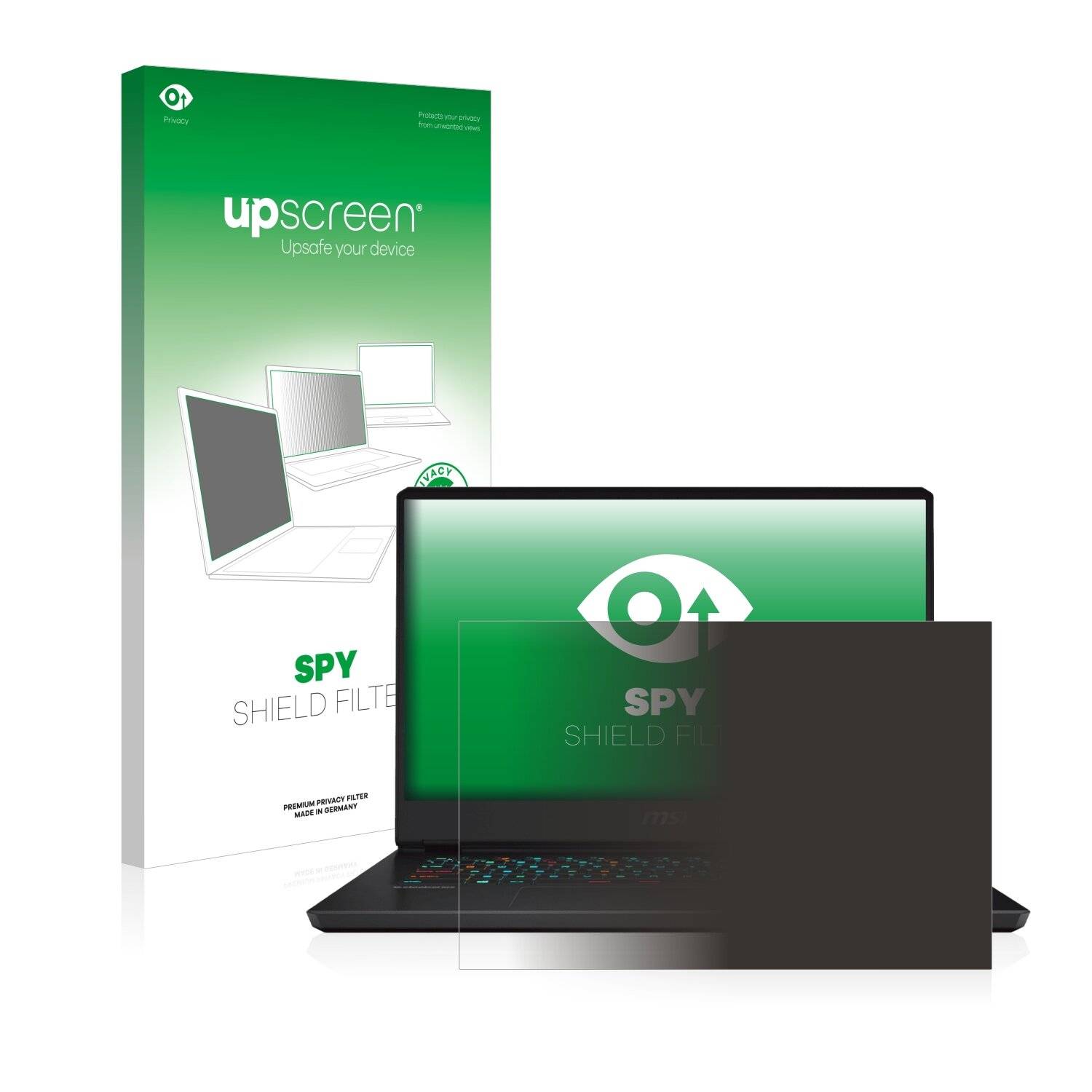 upscreen Spy Shield Filter Premium Blickschutzfilter für MSI GP66