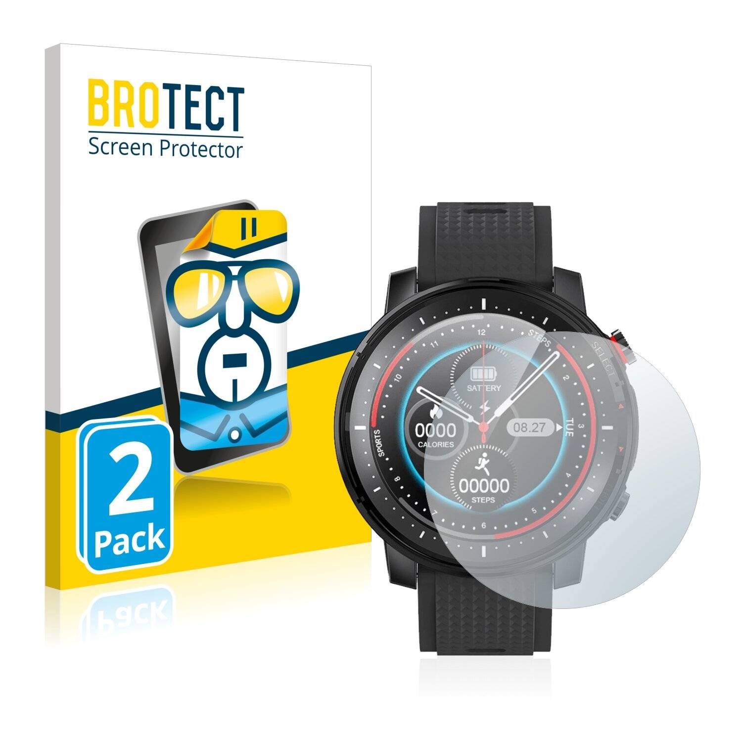 2x BROTECT HD-Clear Displayschutzfolie für Levowatch