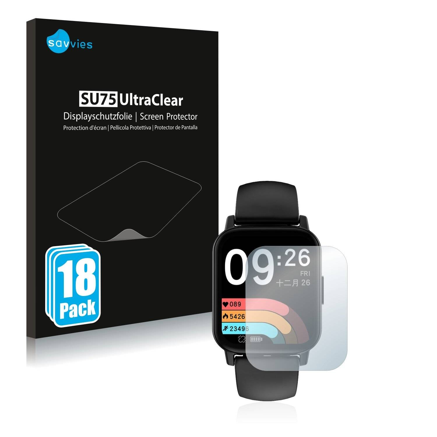 18x Savvies SU75 Displayschutzfolie für Doogee