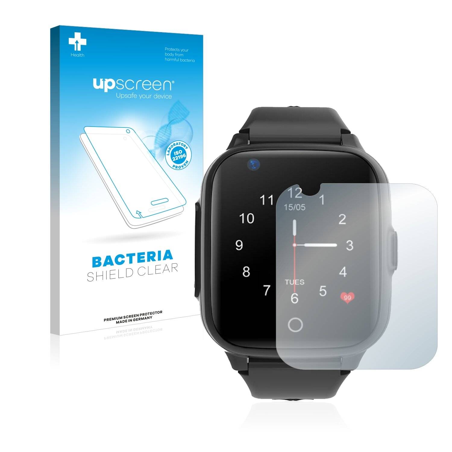 upscreen Bacteria Shield Clear Premium Antibakterielle Displayschutzfolie für Vidimensio