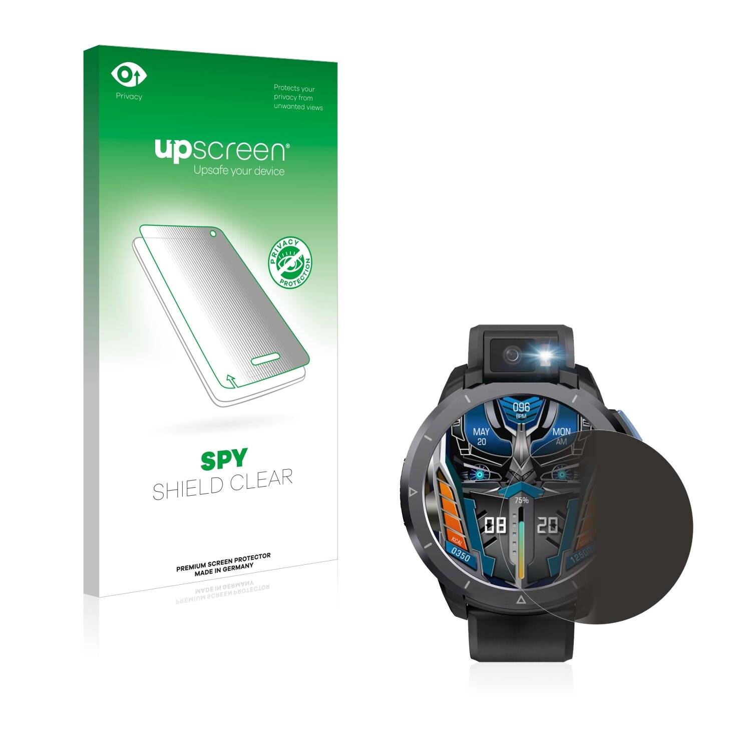 upscreen Spy Shield Clear Premium Blickschutzfolie für Kospet Optimus