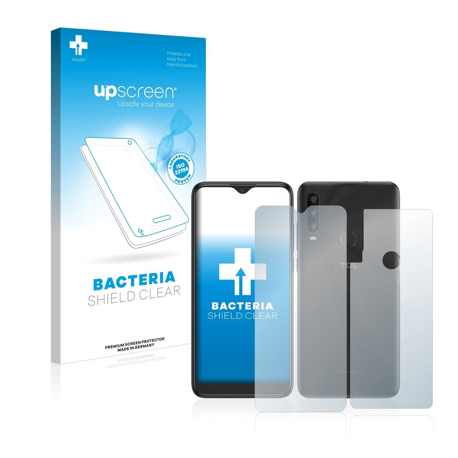 upscreen Bacteria Shield Clear Premium Antibakterielle Displayschutzfolie für TCL L10 Pro