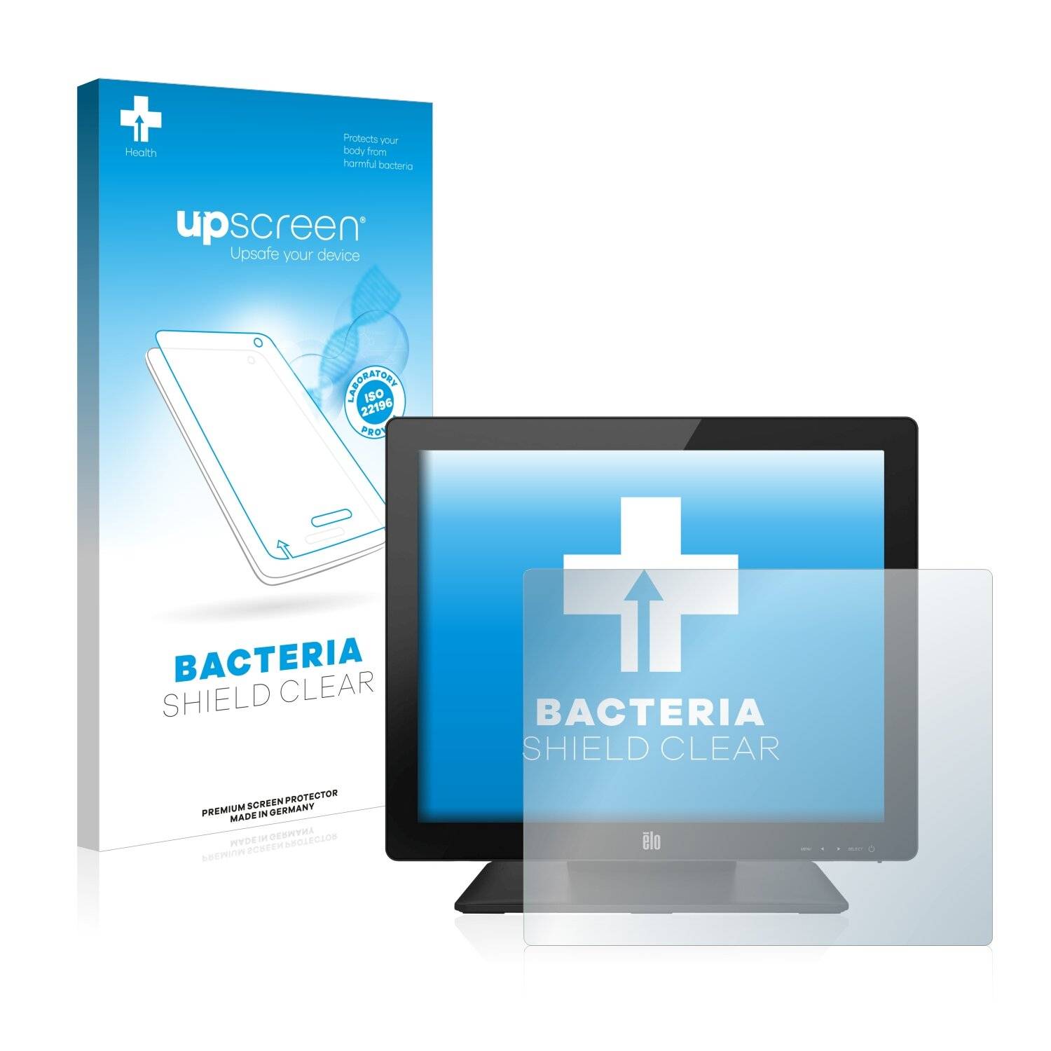 upscreen Bacteria Shield Clear Premium Antibakterielle Displayschutzfolie für Elo