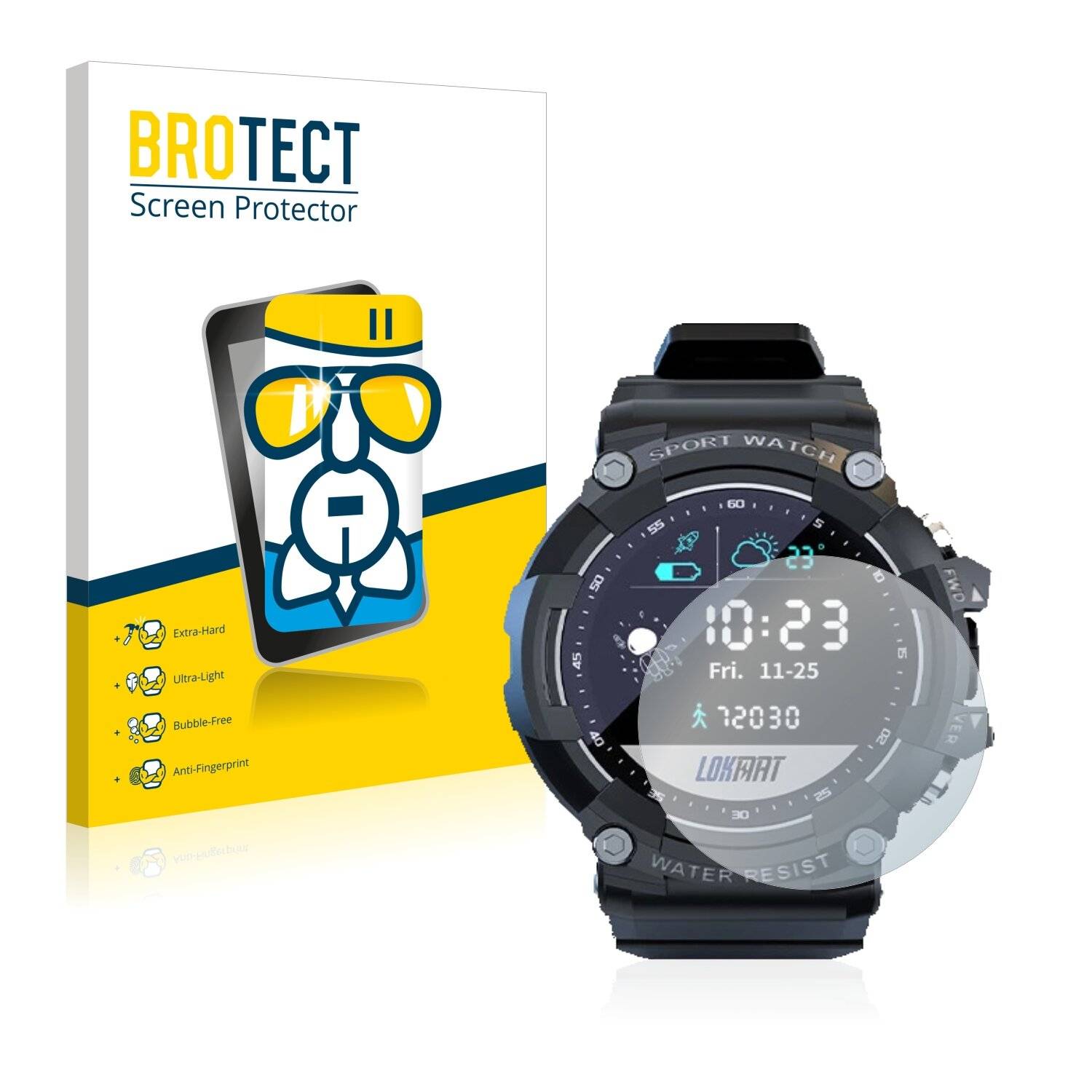 BROTECT AirGlass Schutzglas Folie für Lokmat Attack