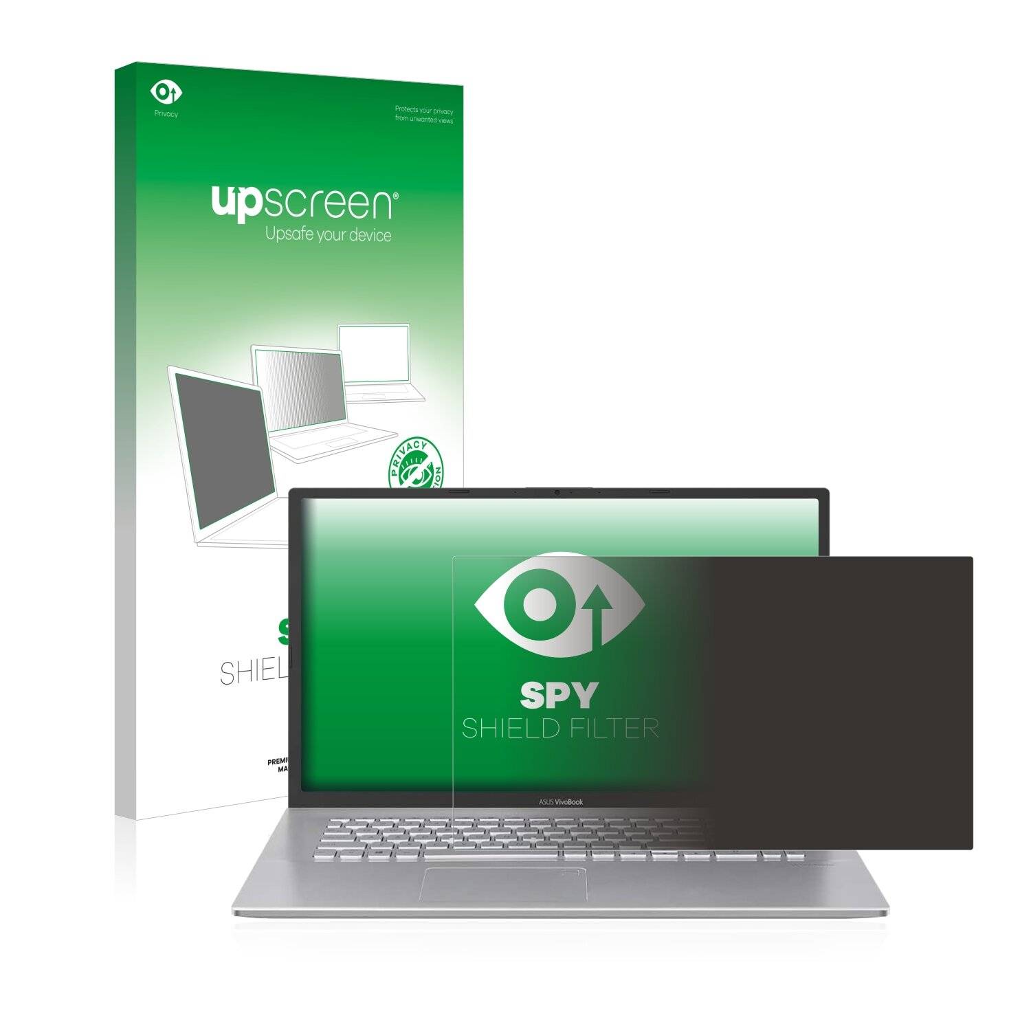 upscreen Spy Shield Filter Premium Blickschutzfilter für Asus VivoBook