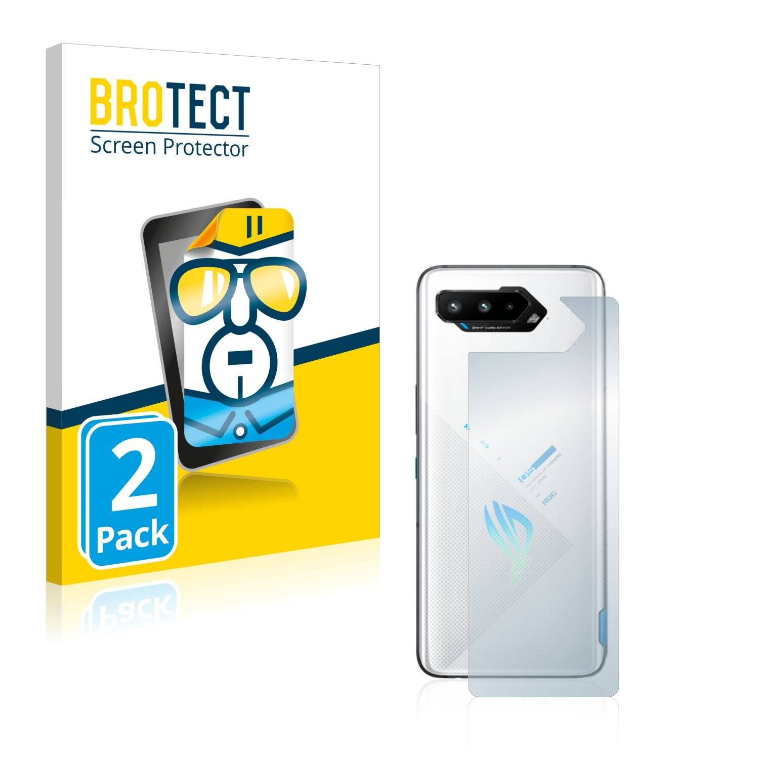 2x BROTECT HD-Clear Displayschutzfolie für Asus ROG Phone 5s