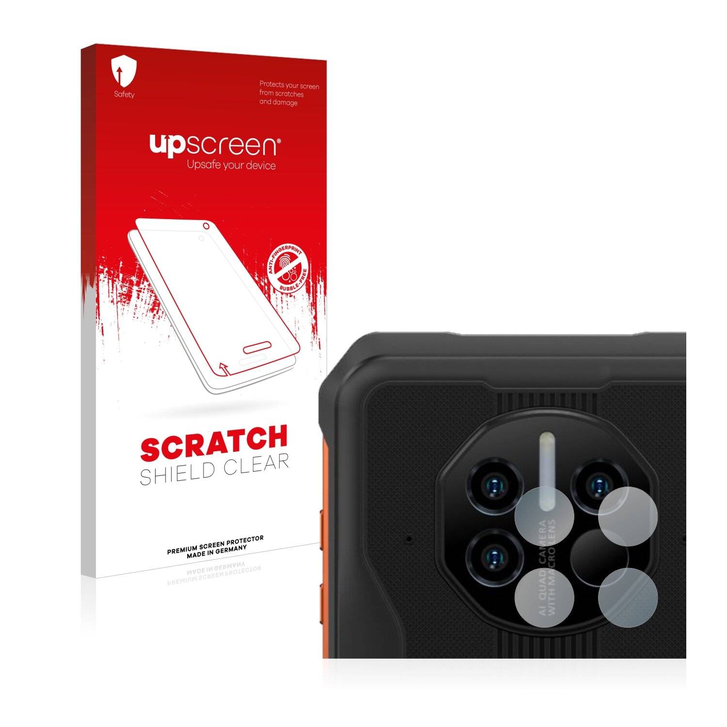 upscreen Scratch Shield Clear Premium Displayschutzfolie für Doogee V10 (NUR