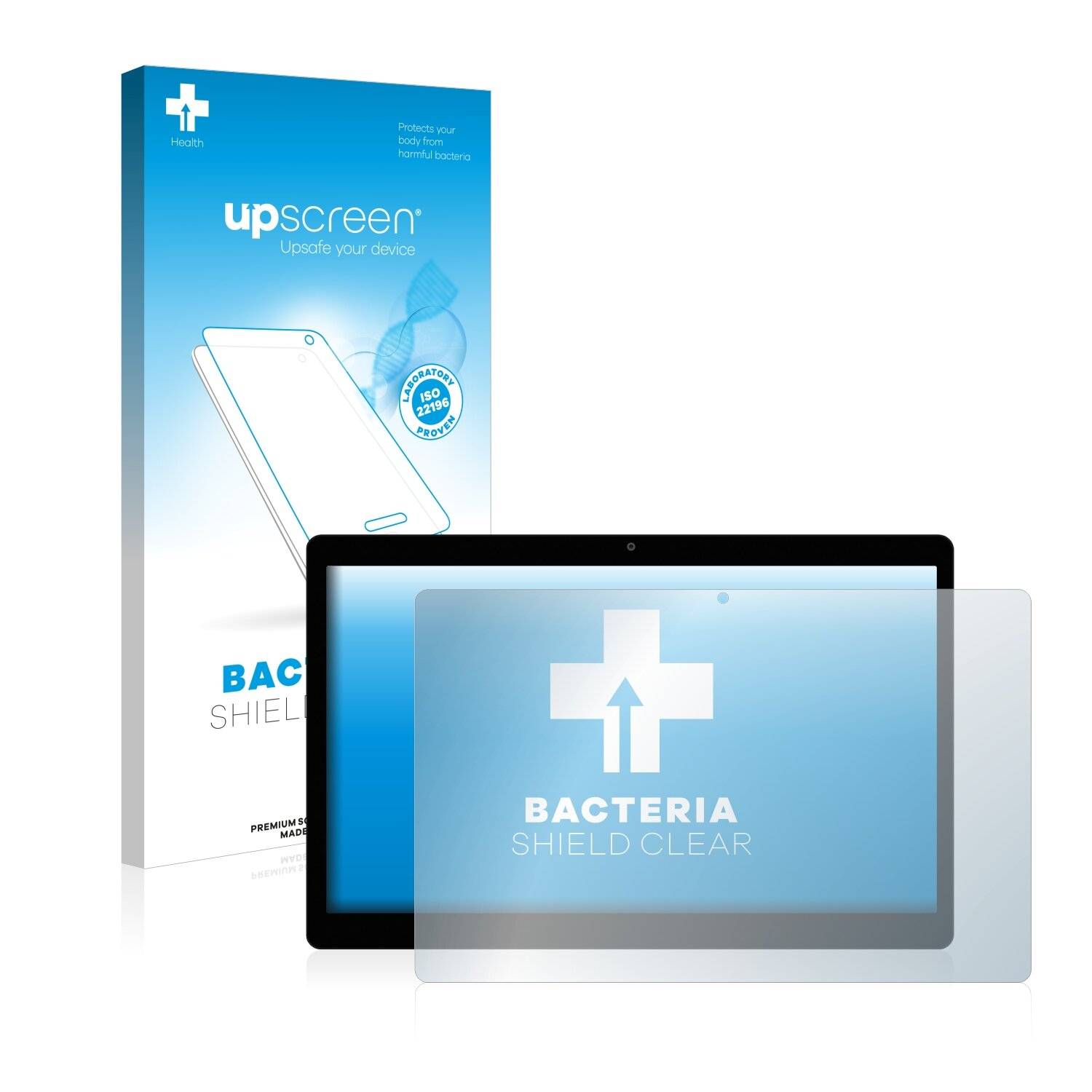 upscreen Bacteria Shield Clear Premium Antibakterielle Displayschutzfolie für Mediacom
