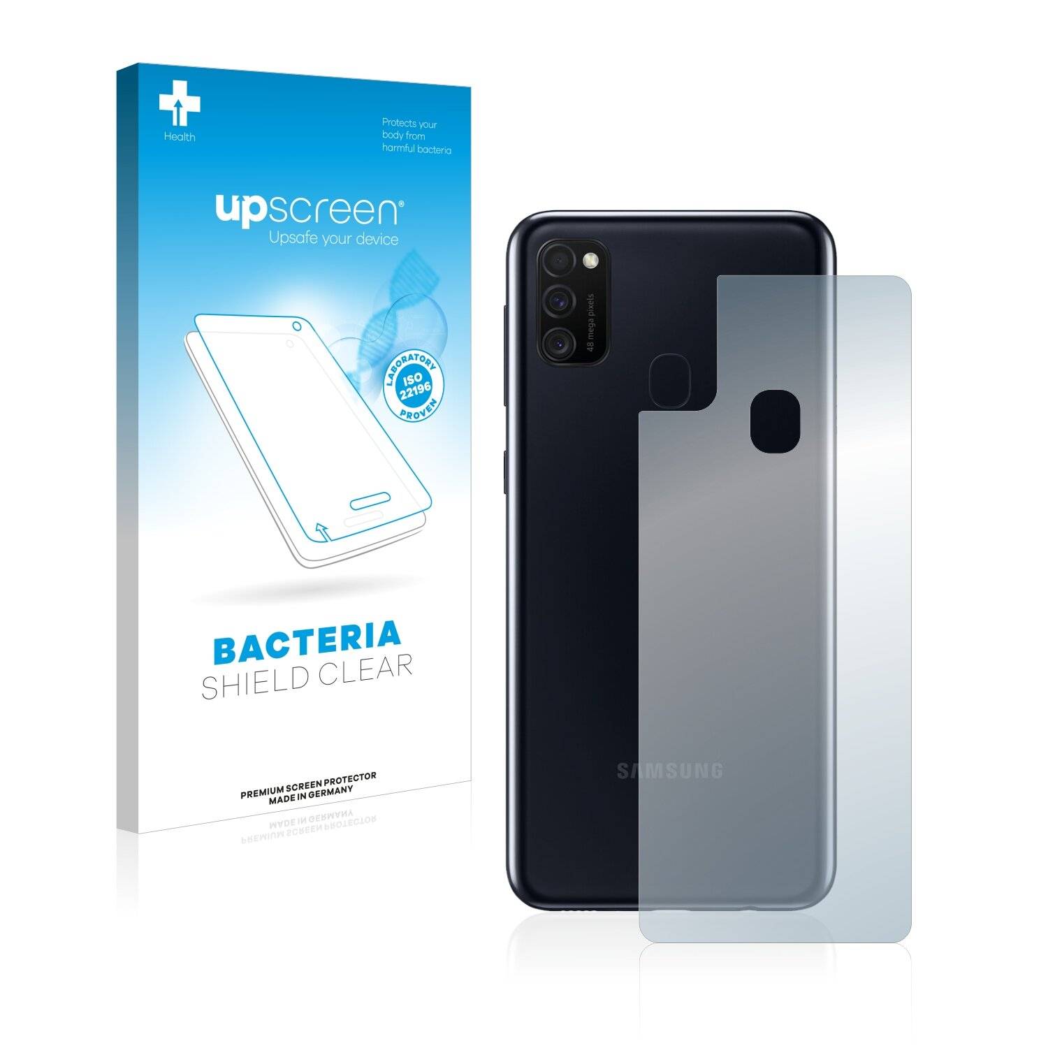 upscreen Bacteria Shield Clear Premium Antibakterielle Displayschutzfolie für Samsung Galaxy
