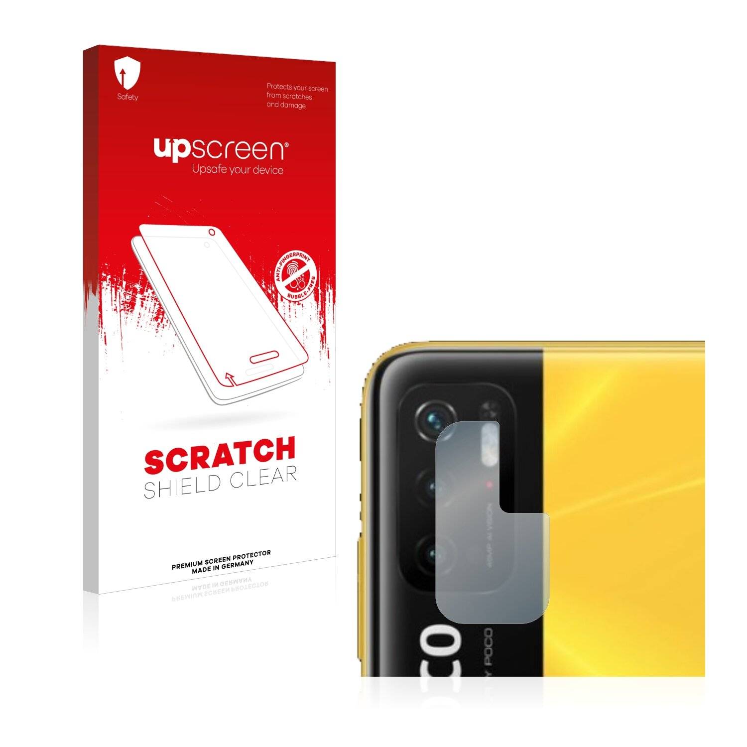 upscreen Scratch Shield Clear Premium Displayschutzfolie für Xiaomi Poco M3 Pro 5G (nur