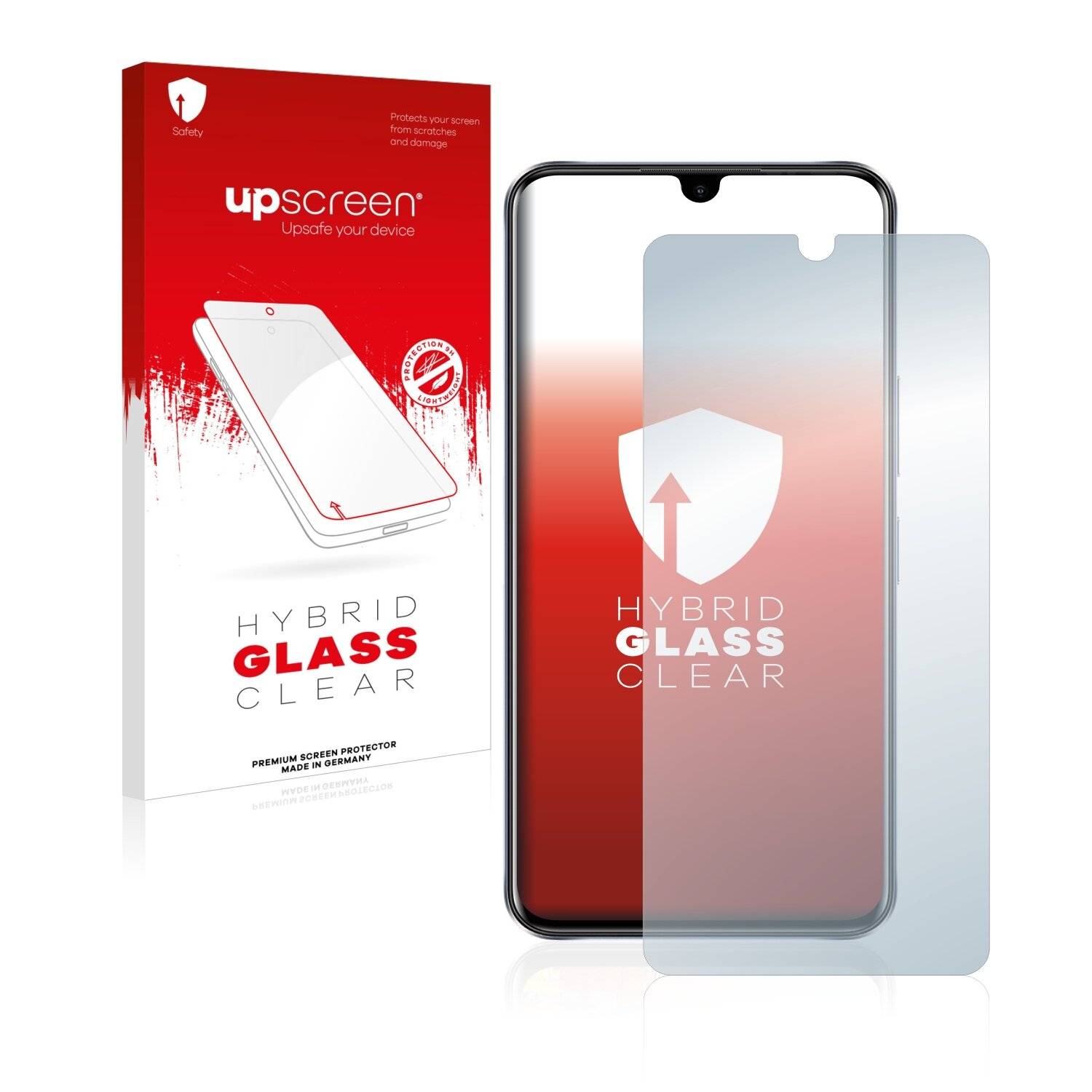 upscreen Hybrid Glass Clear Premium Schutzglas Folie für Infinix Note