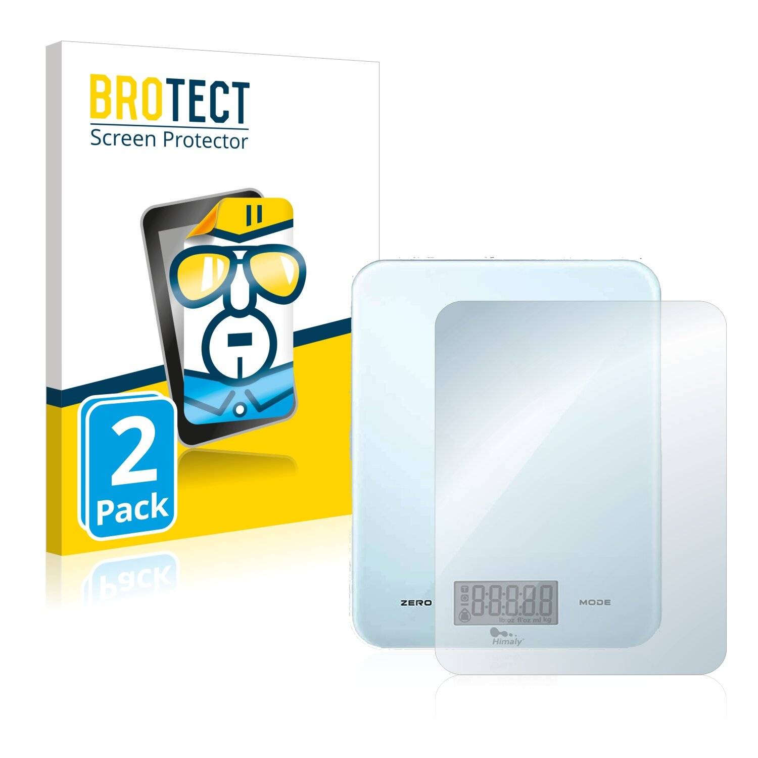2x BROTECT HD-Clear Displayschutzfolie für Himlay X1296 Digital Kitchen