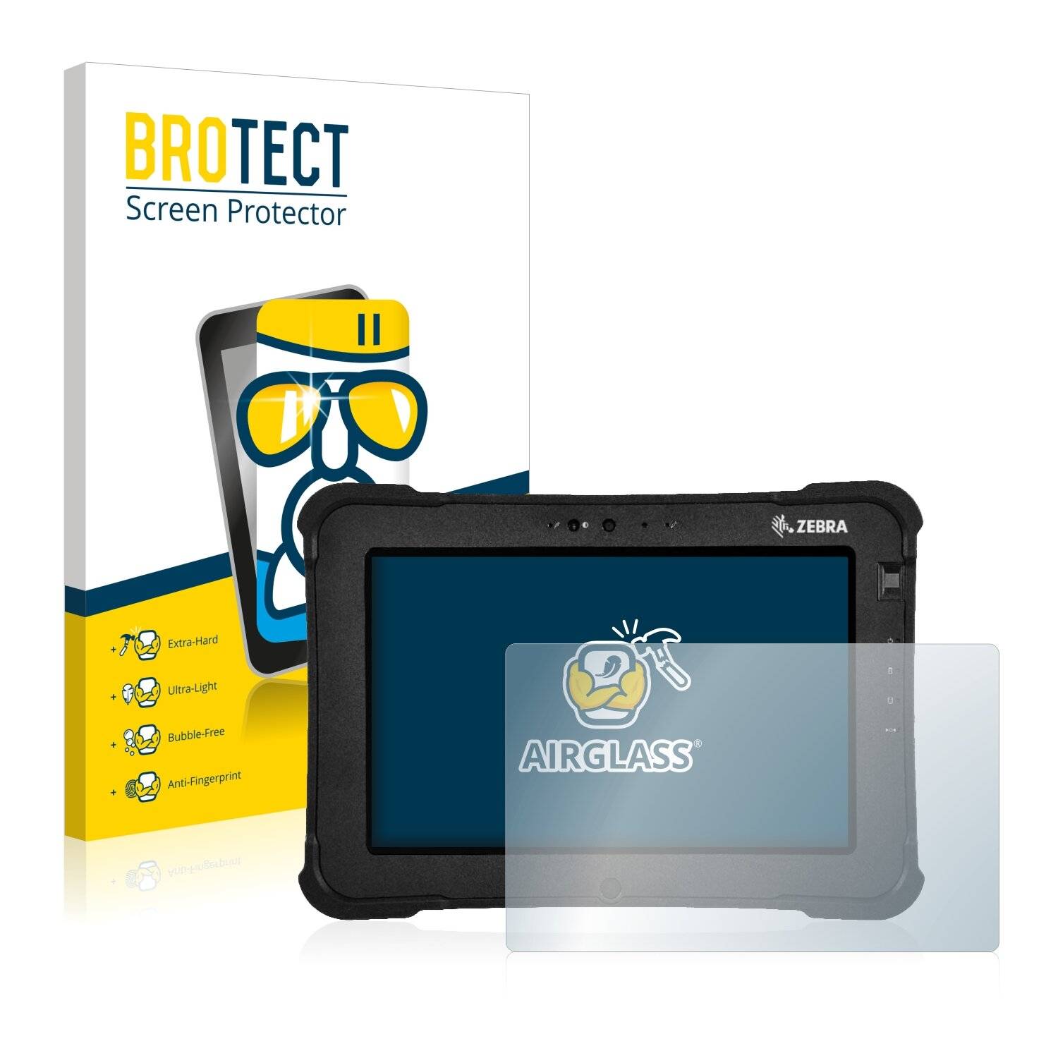 BROTECT AirGlass Schutzglas Folie für Zebra XSlate