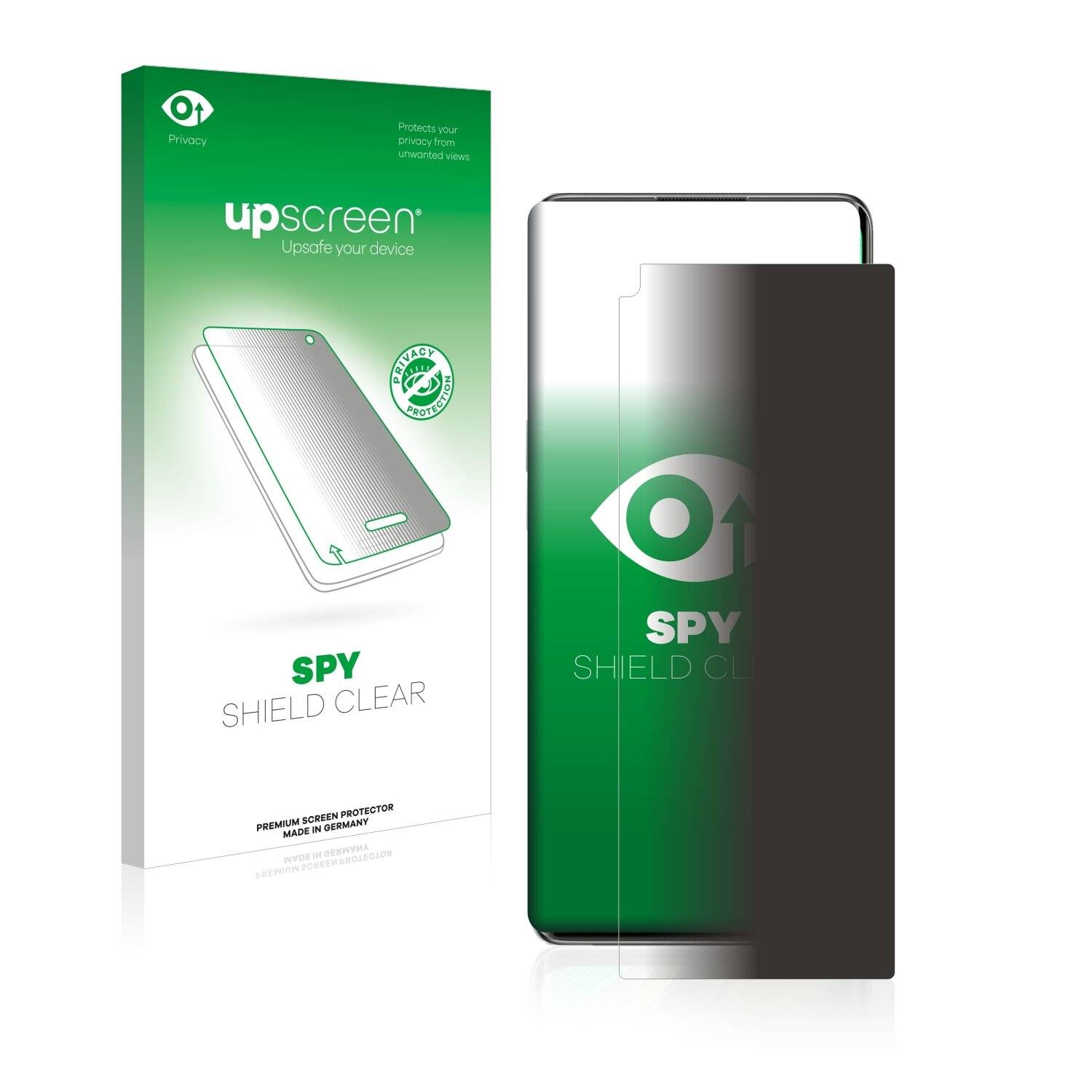 upscreen Spy Shield Clear Premium Blickschutzfolie für Realme X7 Pro