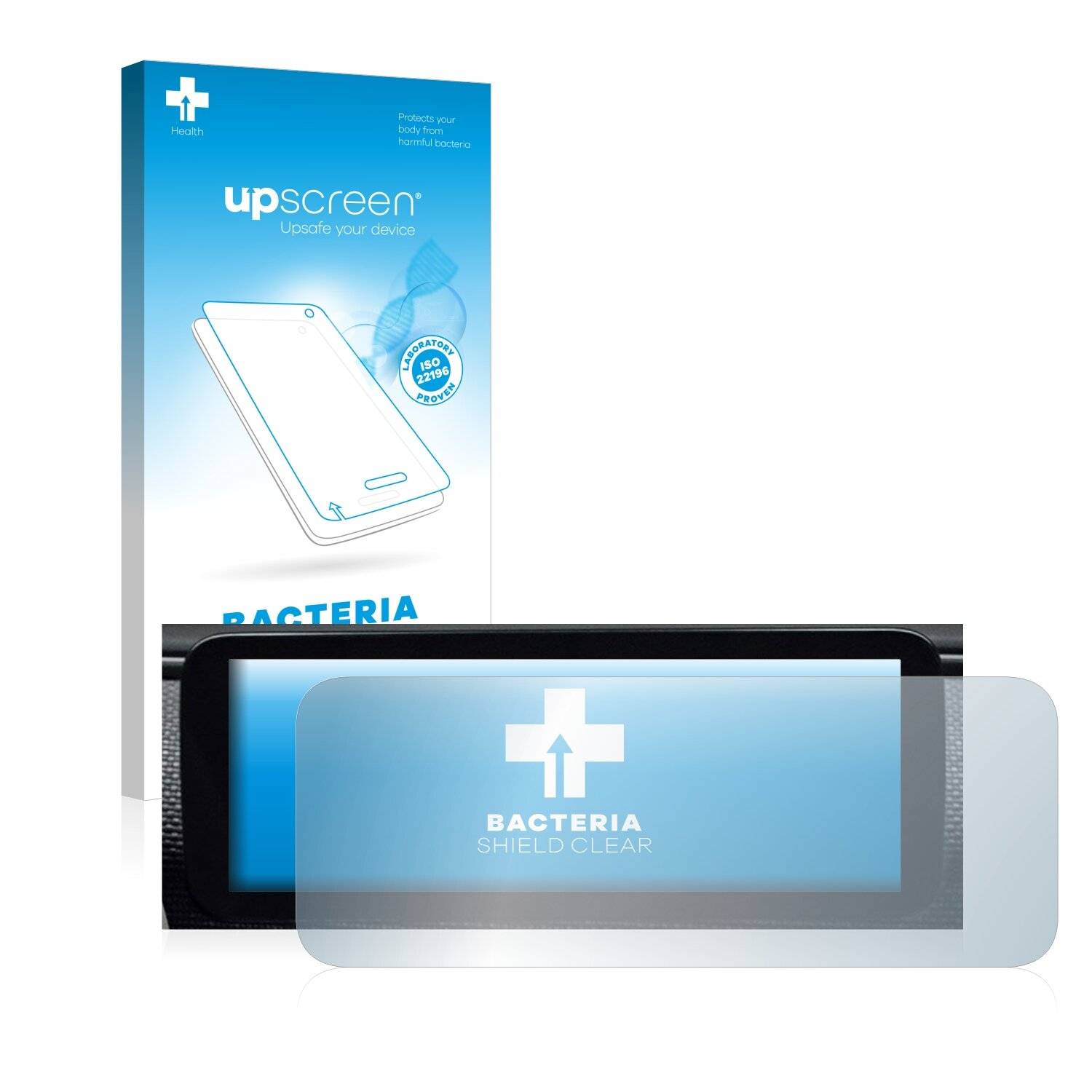 upscreen Bacteria Shield Clear Premium Antibakterielle Displayschutzfolie für Fiat 500 E