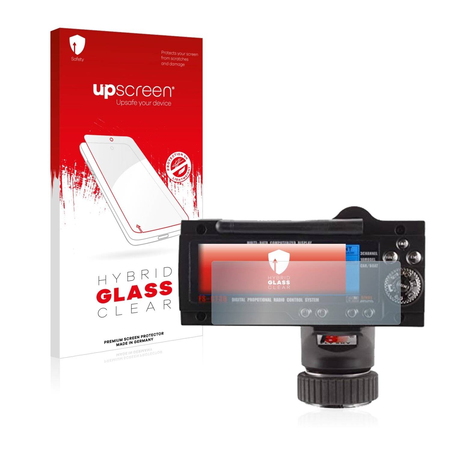 upscreen Hybrid Glass Clear Premium Schutzglas Folie für FlySky