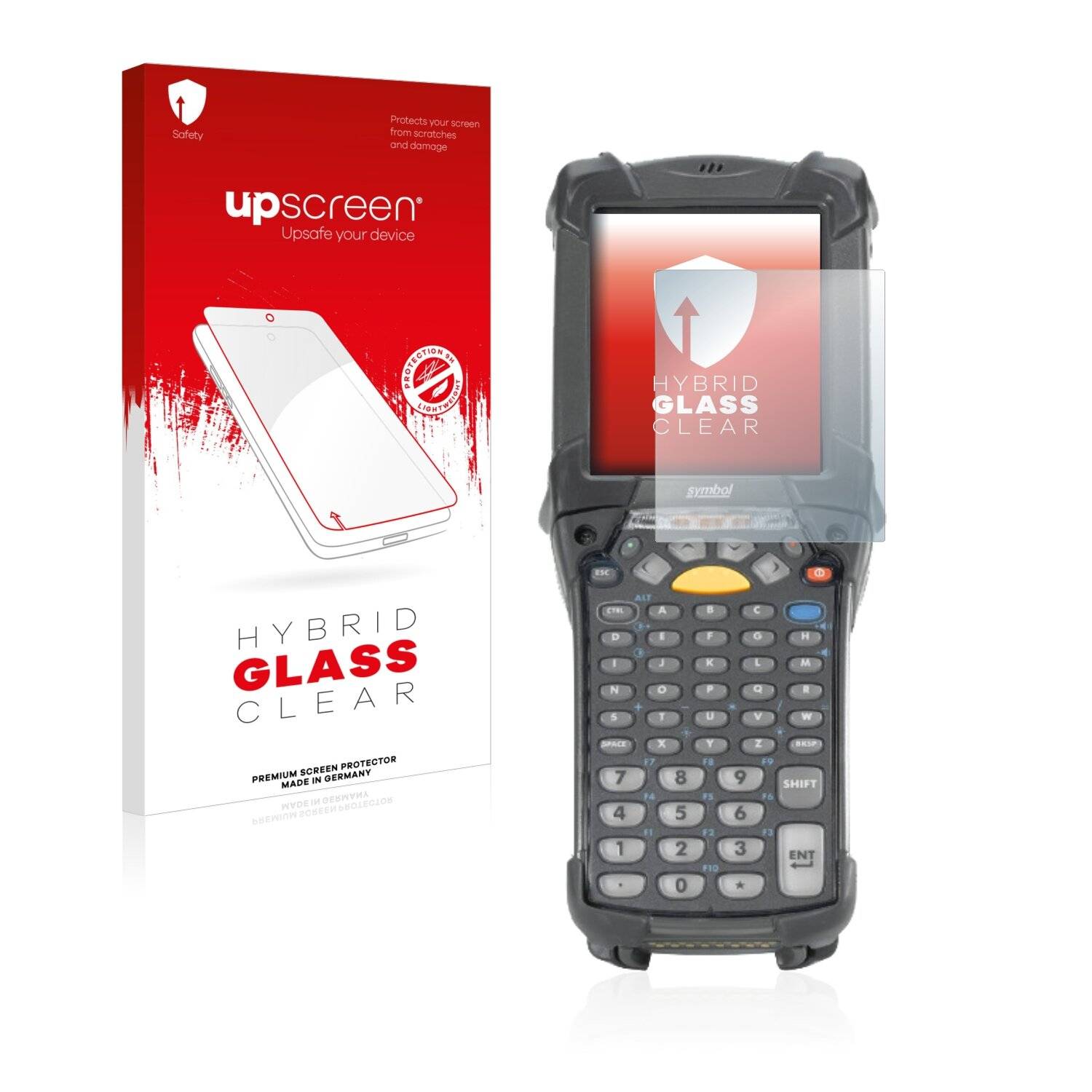upscreen Hybrid Glass Clear Premium Schutzglas Folie für Zebra