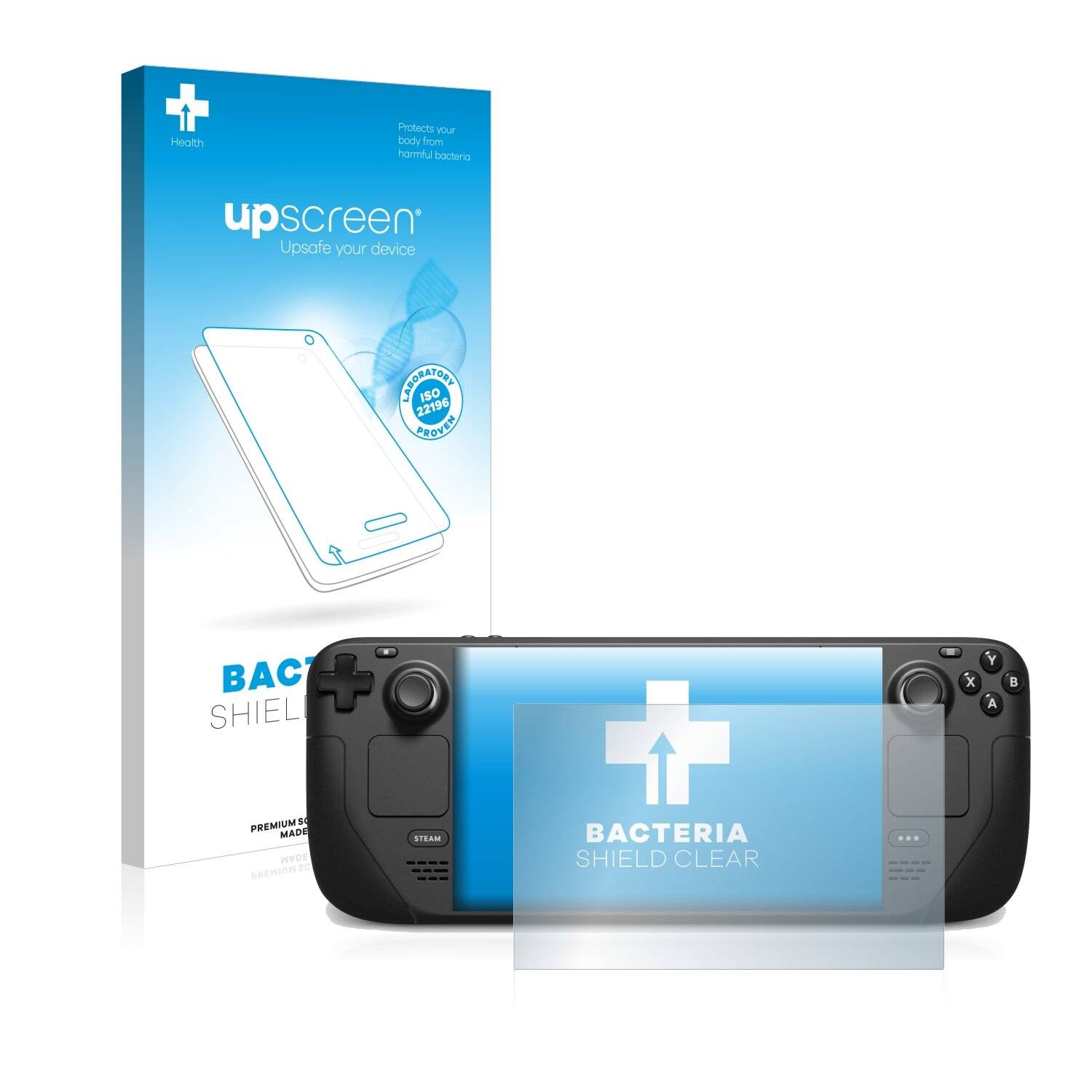 upscreen Bacteria Shield Clear Premium Antibakterielle Displayschutzfolie für Valve Steam