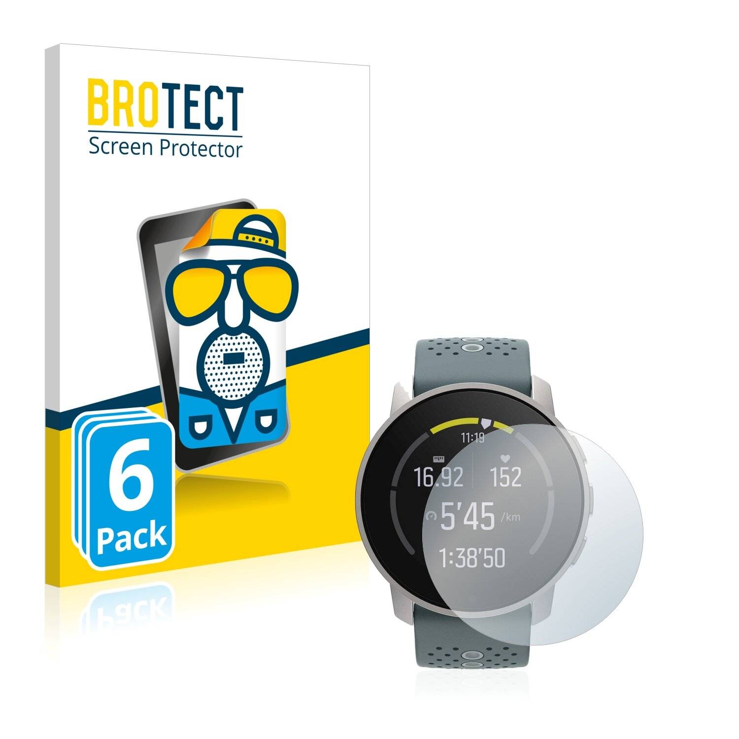 6x BROTECT Matte Displayschutzfolie für Suunto 9 Peak - Entspiegelt,