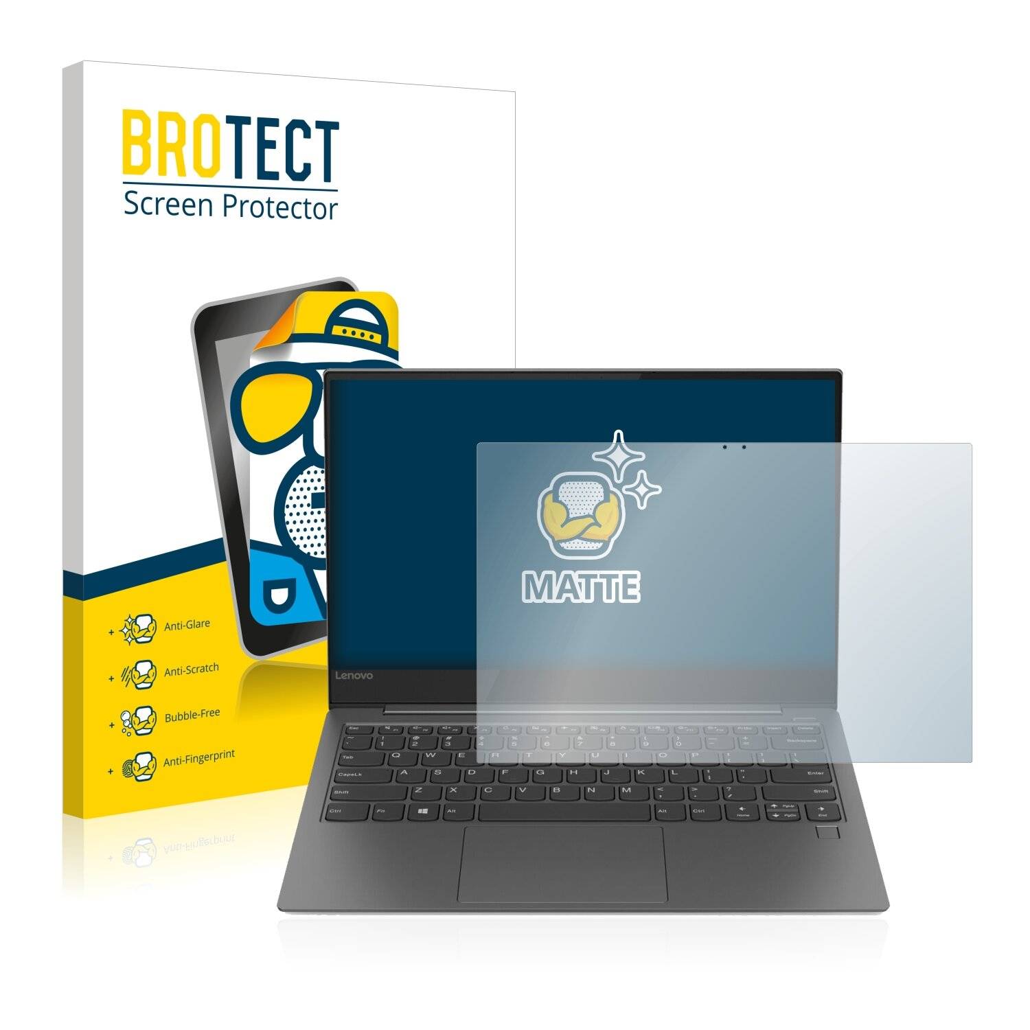 BROTECT Matte Displayschutzfolie für Lenovo Yoga S730-13IWL - Entspiegelt,