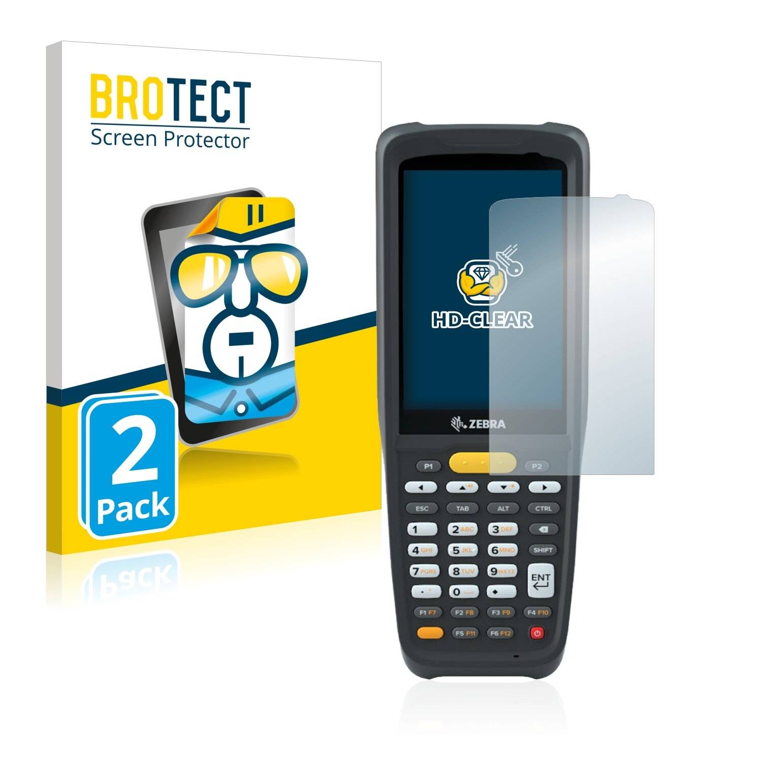 2x BROTECT HD-Clear Displayschutzfolie für Zebra