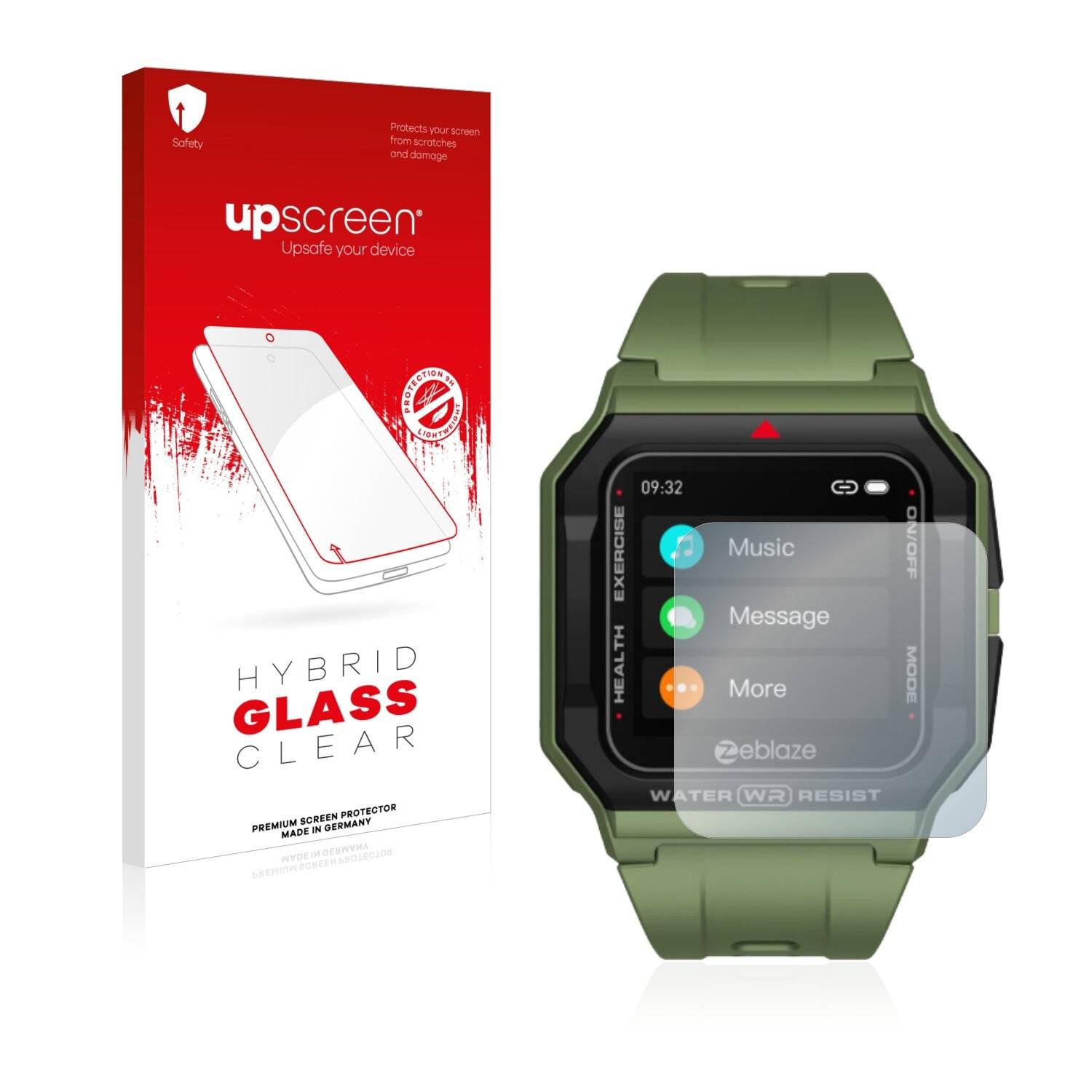 upscreen Hybrid Glass Clear Premium Schutzglas Folie für Zeblaze