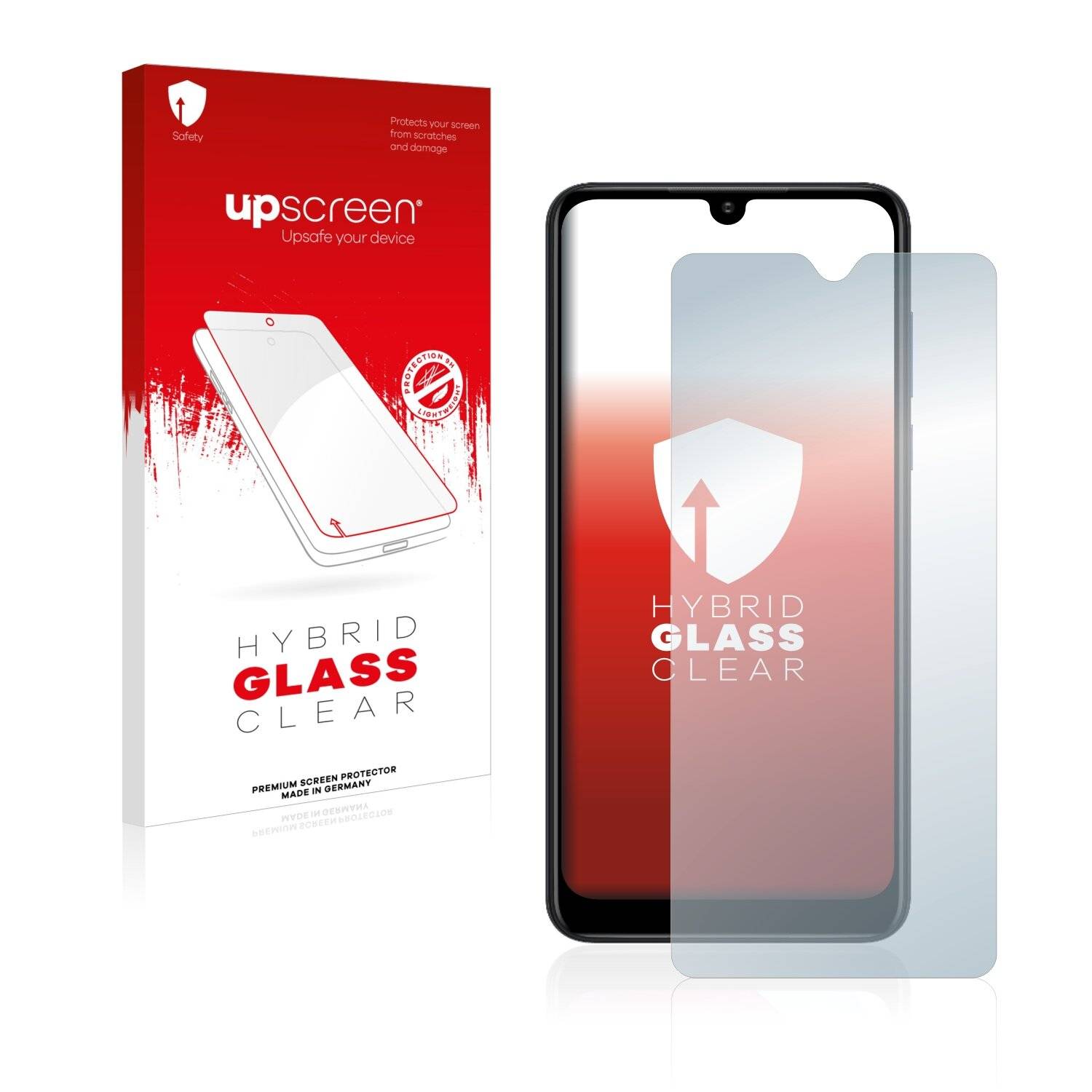 upscreen Hybrid Glass Clear Premium Schutzglas Folie für Motorola Moto G