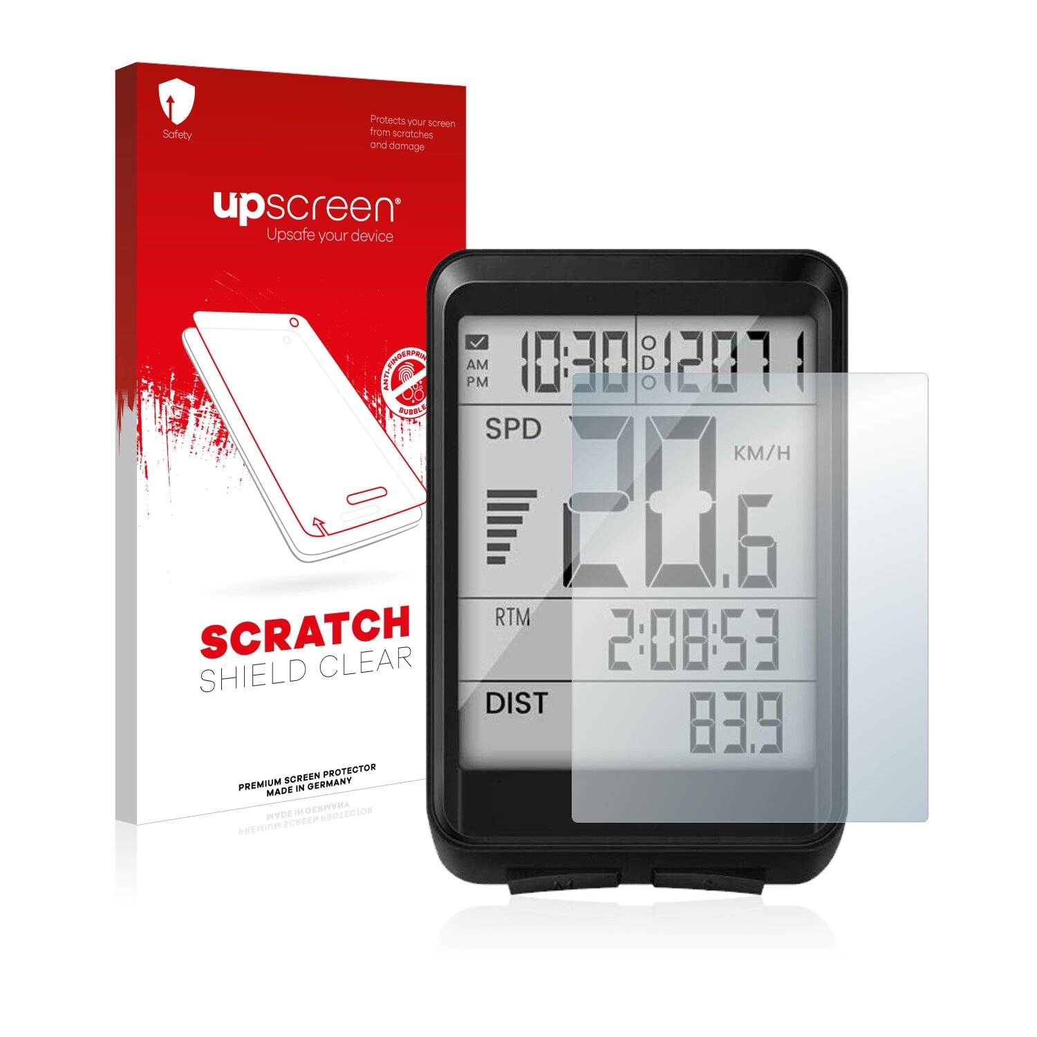 upscreen Scratch Shield Clear Premium Displayschutzfolie für Eivotor Bike