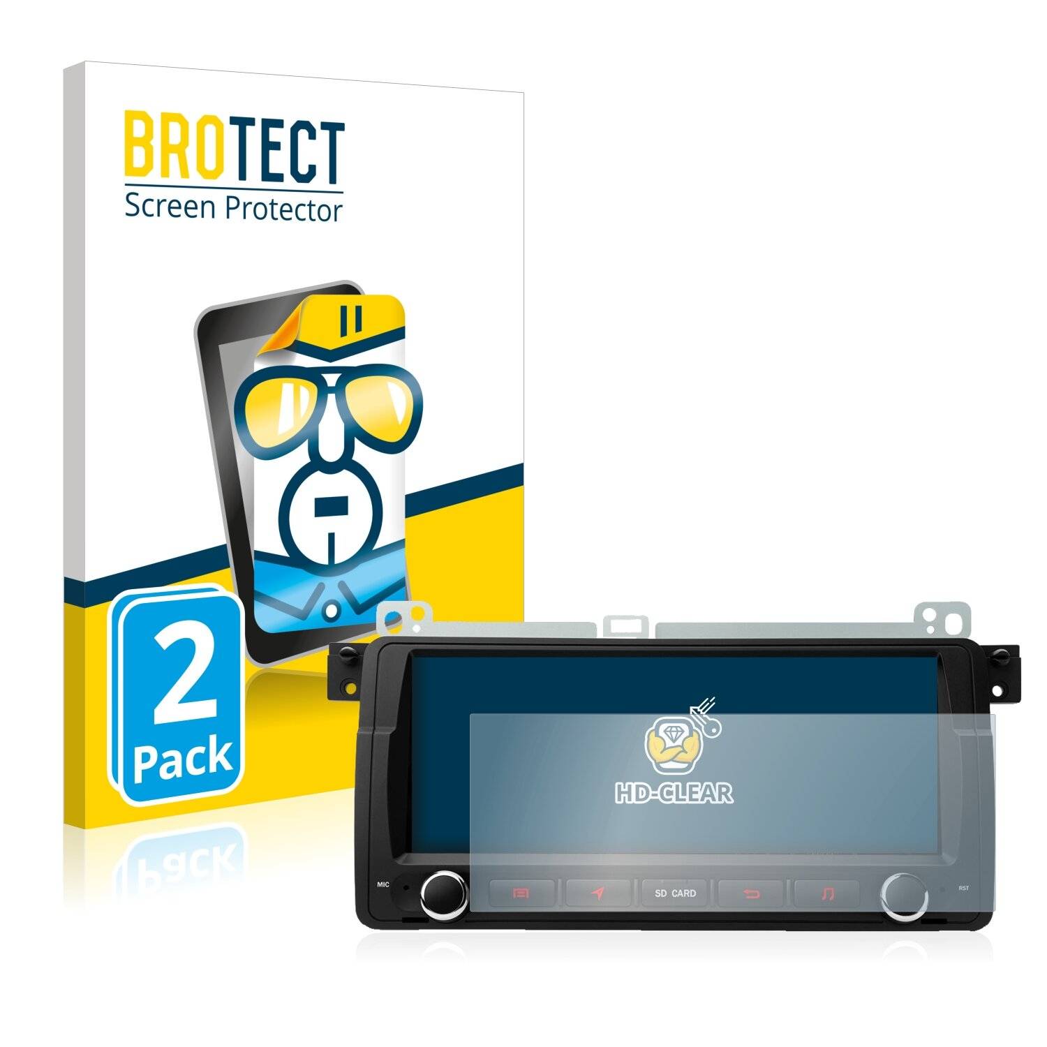 2x BROTECT HD-Clear Displayschutzfolie für Xtrons