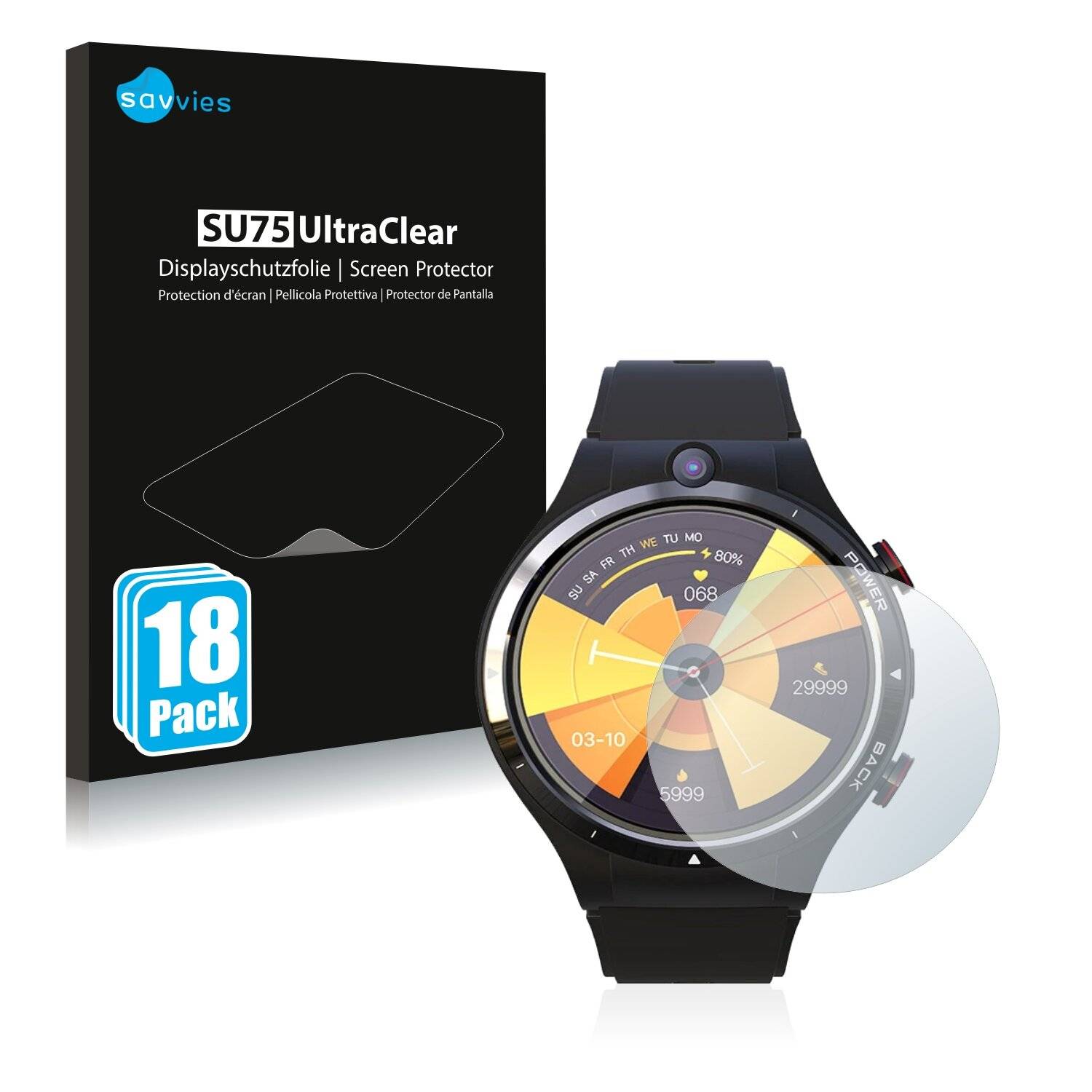 18x Savvies SU75 Displayschutzfolie für Lemfo