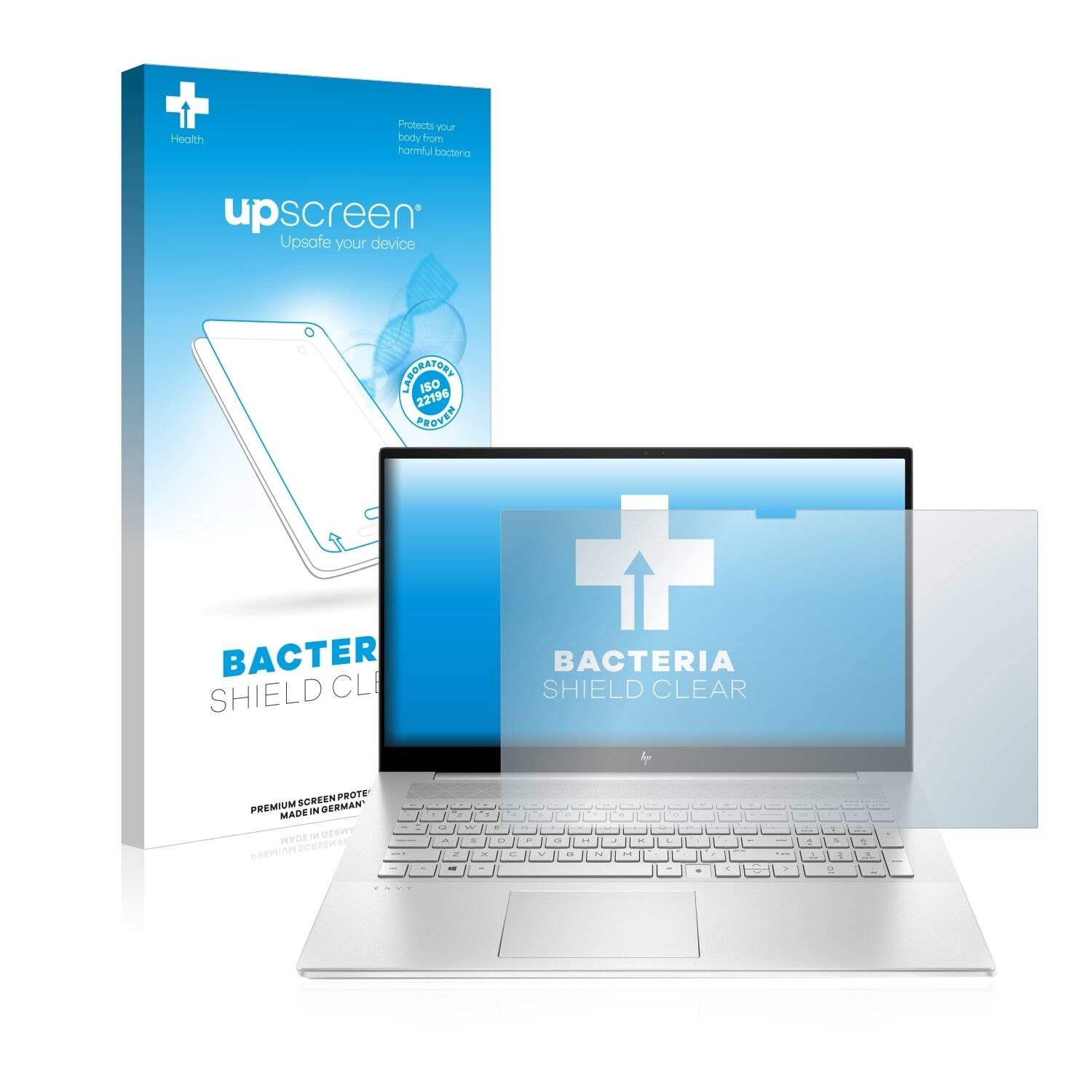 upscreen Bacteria Shield Clear Premium Antibakterielle Displayschutzfolie für HP Envy