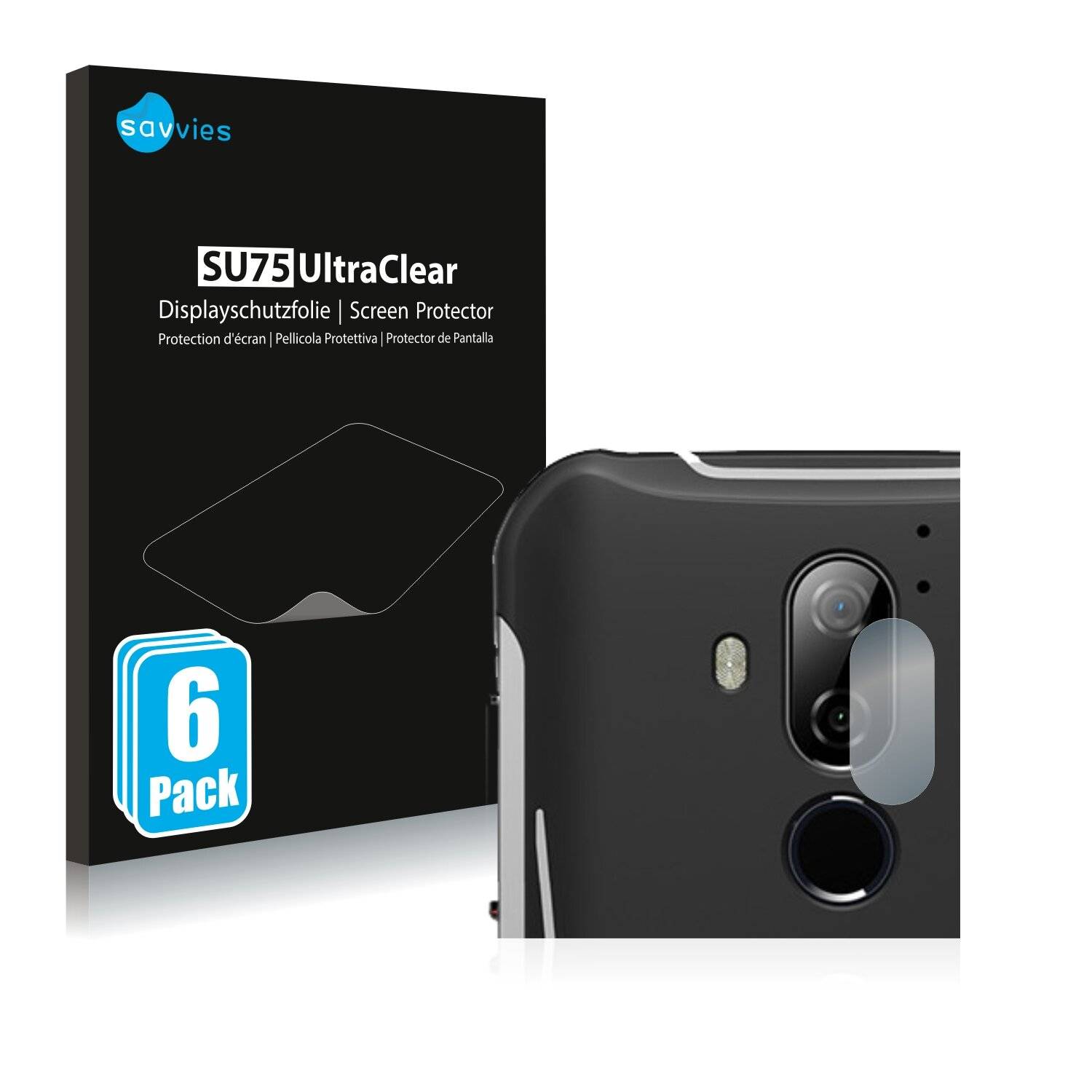 6x Savvies SU75 Displayschutzfolie für Gigaset GX290 plus (NUR