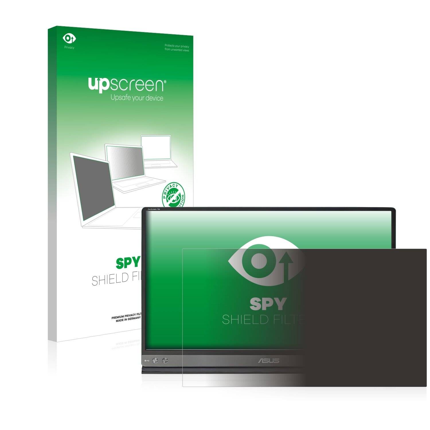 upscreen Spy Shield Filter Premium Blickschutzfilter für Asus ZenScreen