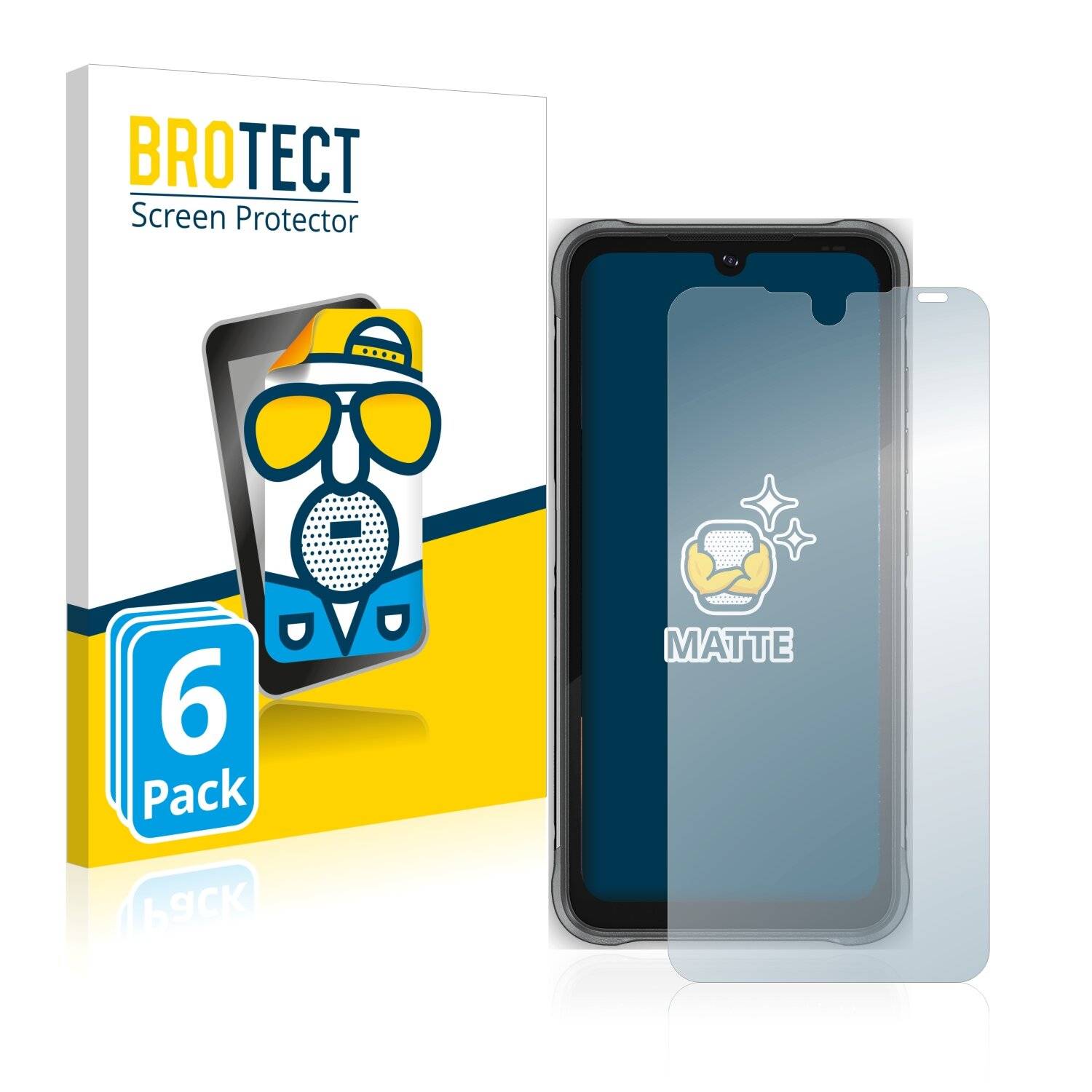 6x BROTECT Matte Displayschutzfolie für Umidigi Bison Pro - Entspiegelt,