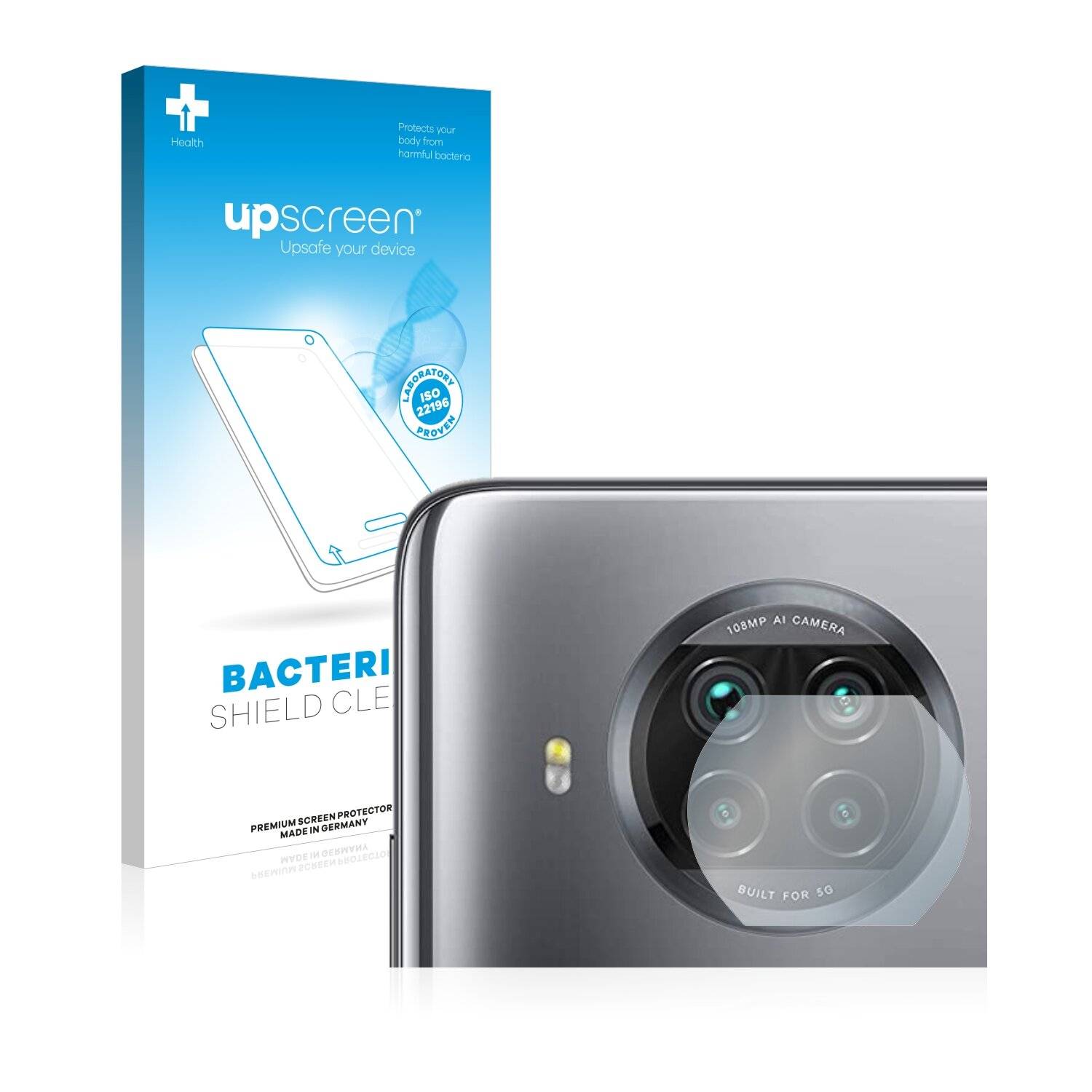 upscreen Bacteria Shield Clear Premium Antibakterielle Displayschutzfolie für Xiaomi Mi 10i