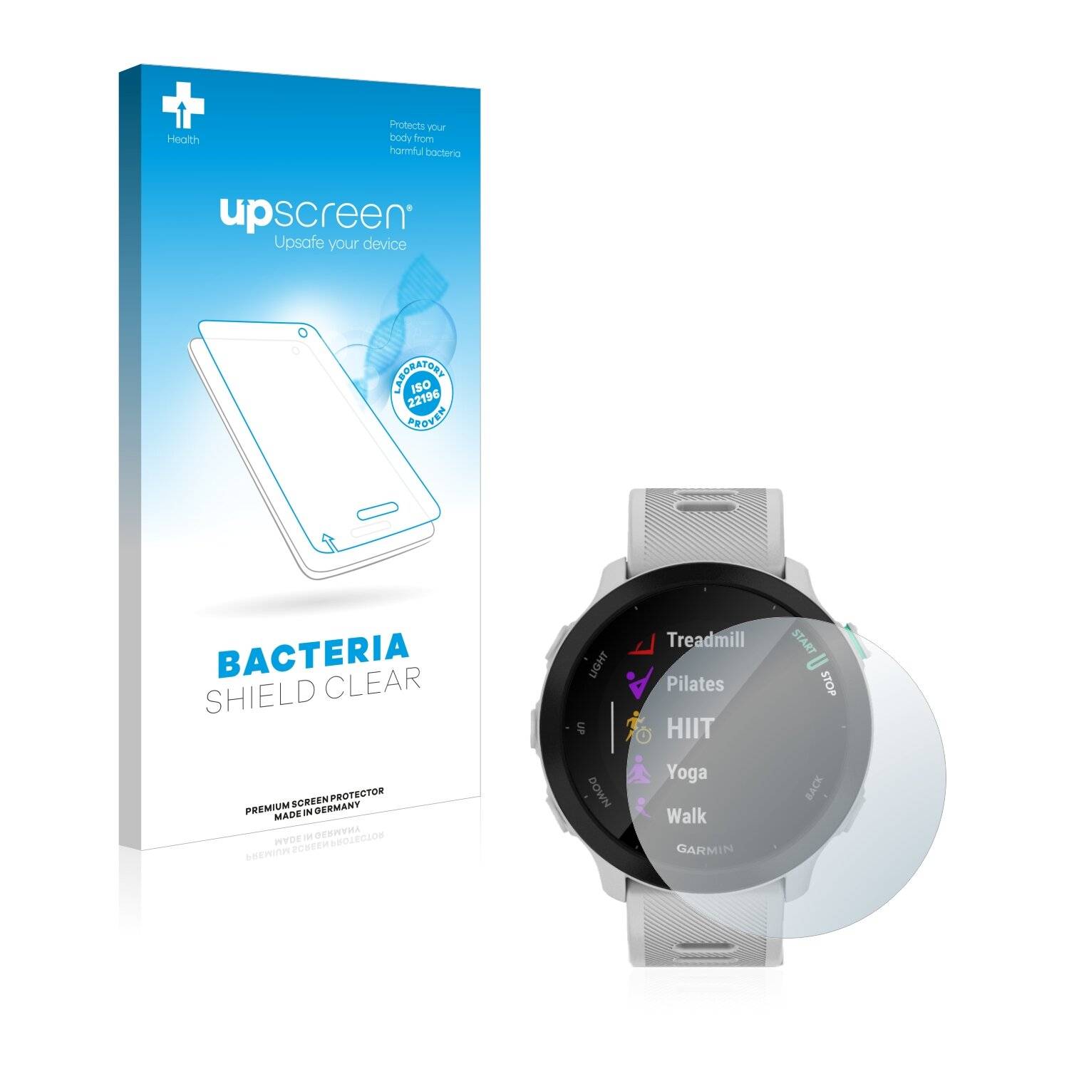 upscreen Bacteria Shield Clear Premium Antibakterielle Displayschutzfolie für Garmin