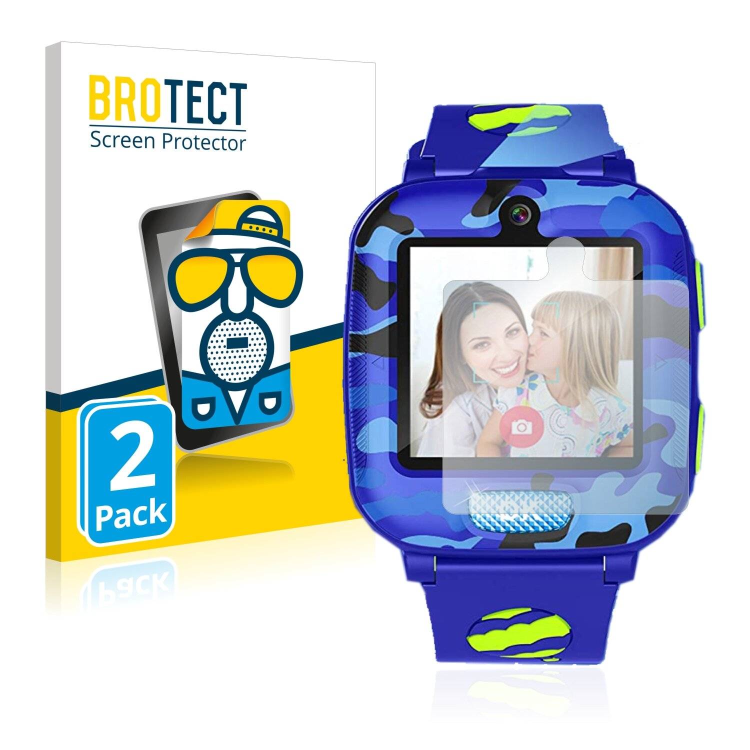 2x BROTECT Matte Displayschutzfolie für Fitonme Kids Smartwatch - Entspiegelt,