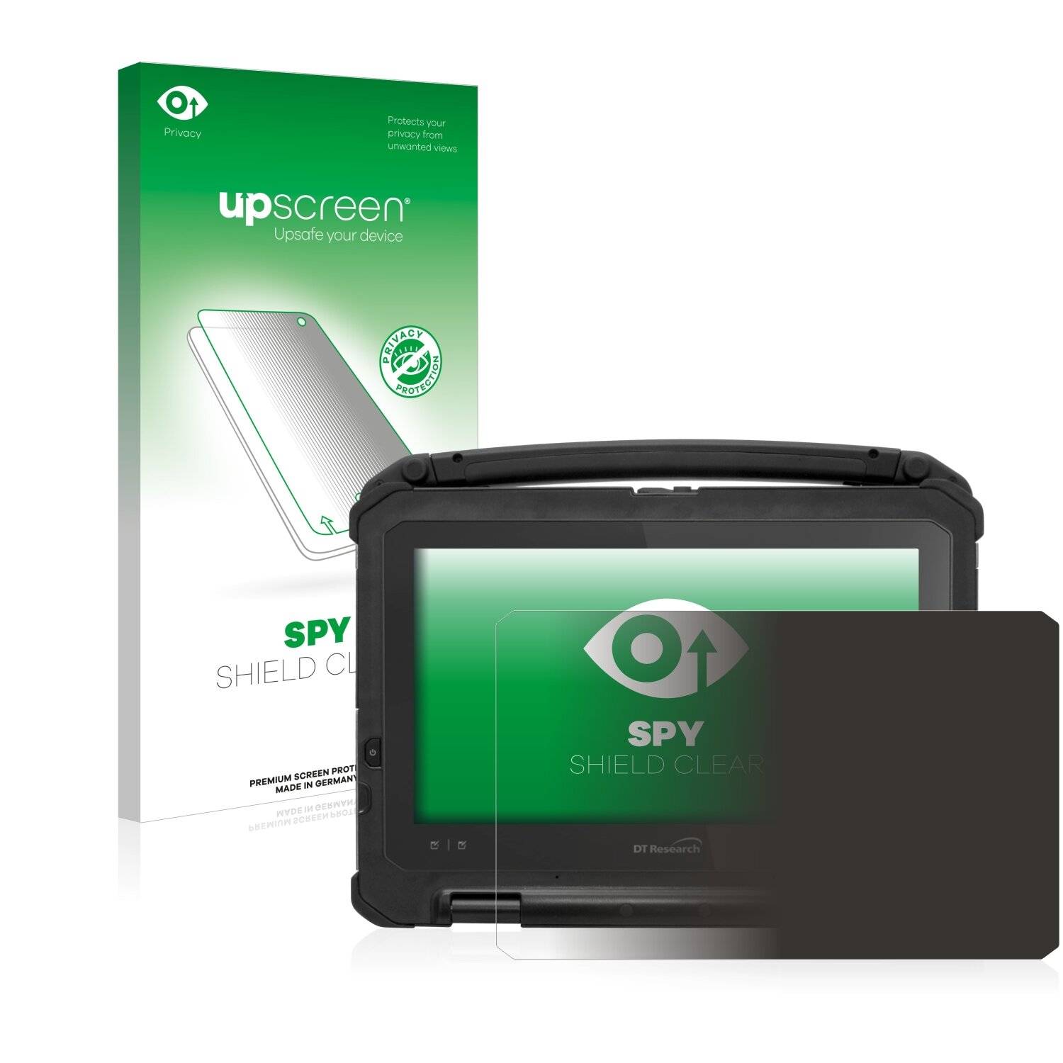 upscreen Spy Shield Clear Premium Blickschutzfolie für DT Research